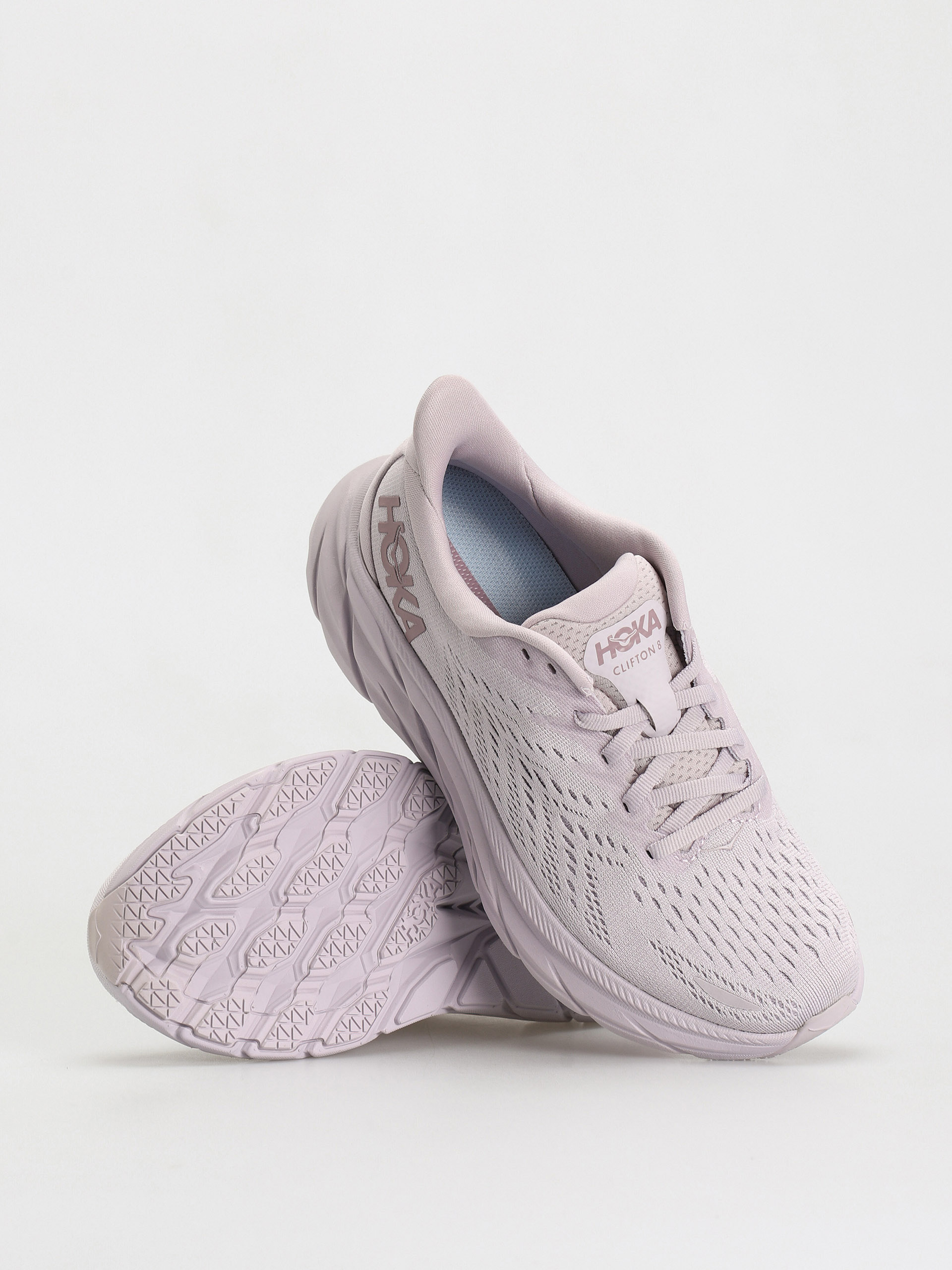 Hoka One One Clifton 8 Cipők Wmn (lilac marble/elderberry)
