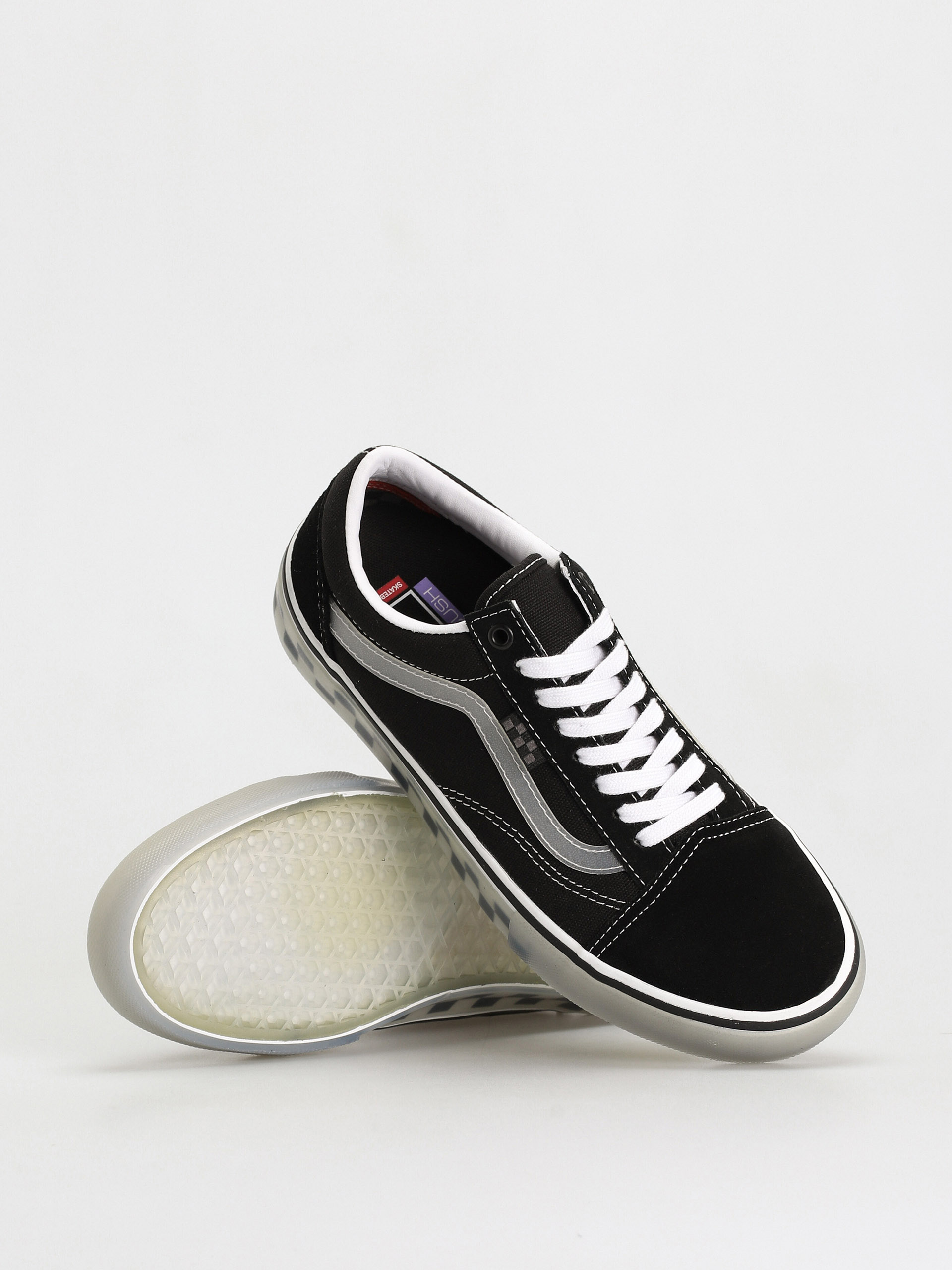 Vans Skate Old Skool Cipők (translucent rubber black/clear)