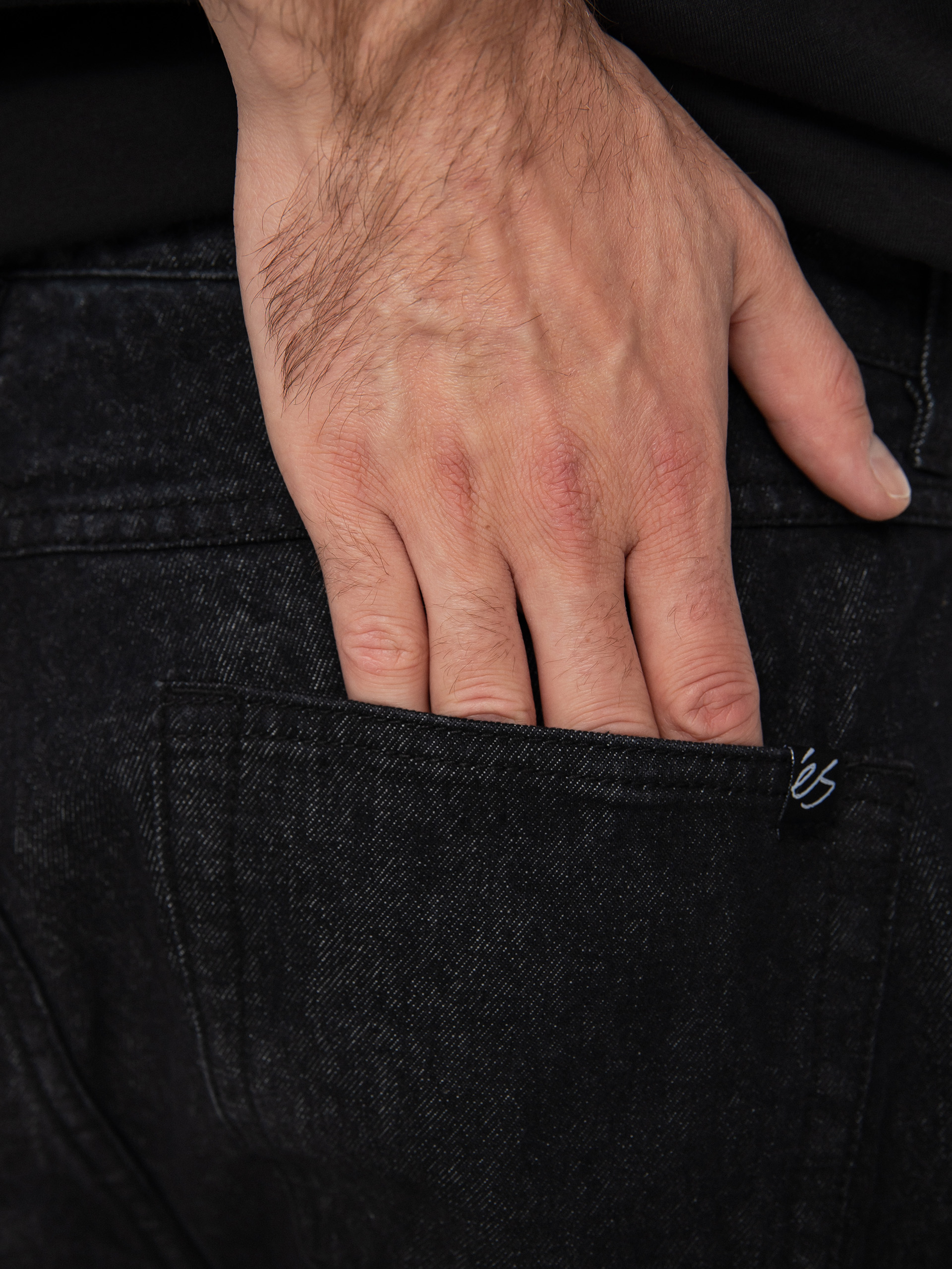 eS Baggy Denim Kisnadrág (black wash)