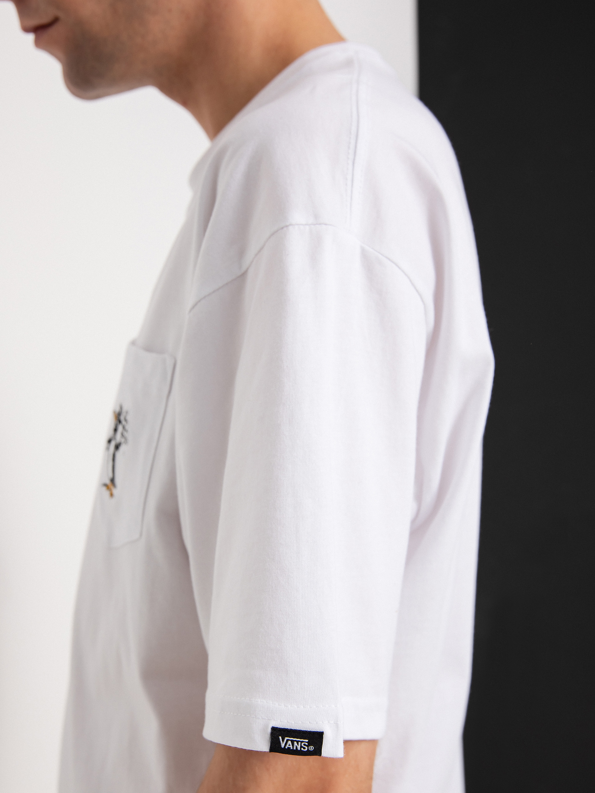 Vans Checkerboard Research Póló (checkerboard research white)