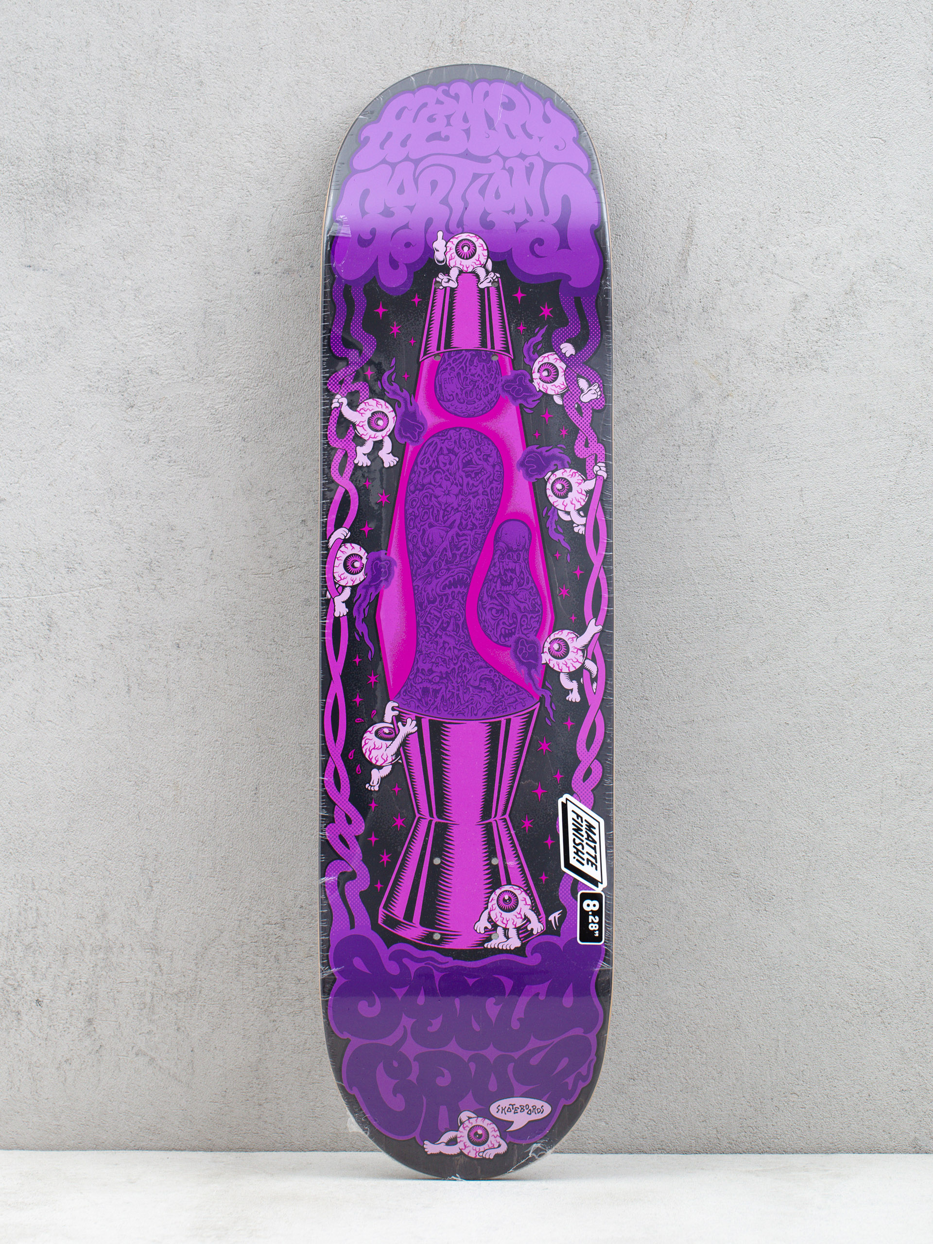 Santa Cruz Gartland Lava Lamp Gördeszka lap (black/purple)