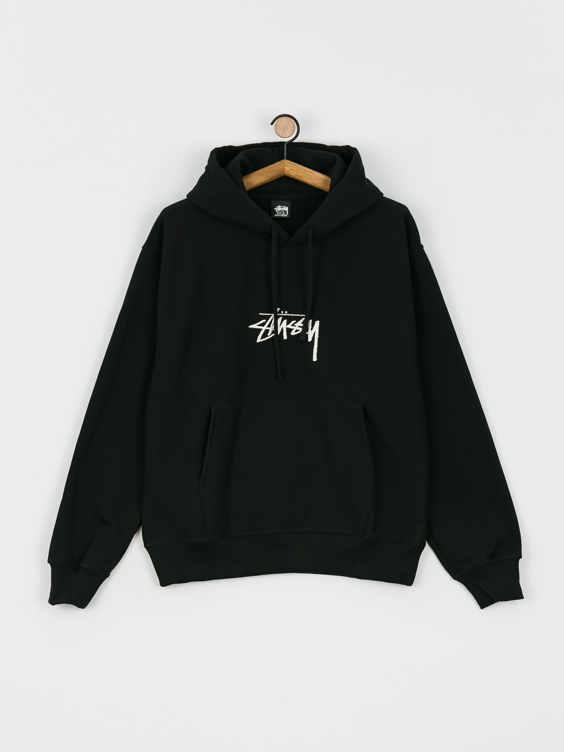 Stussy Stock Logo App. HD Kapucnis pulóver (black)