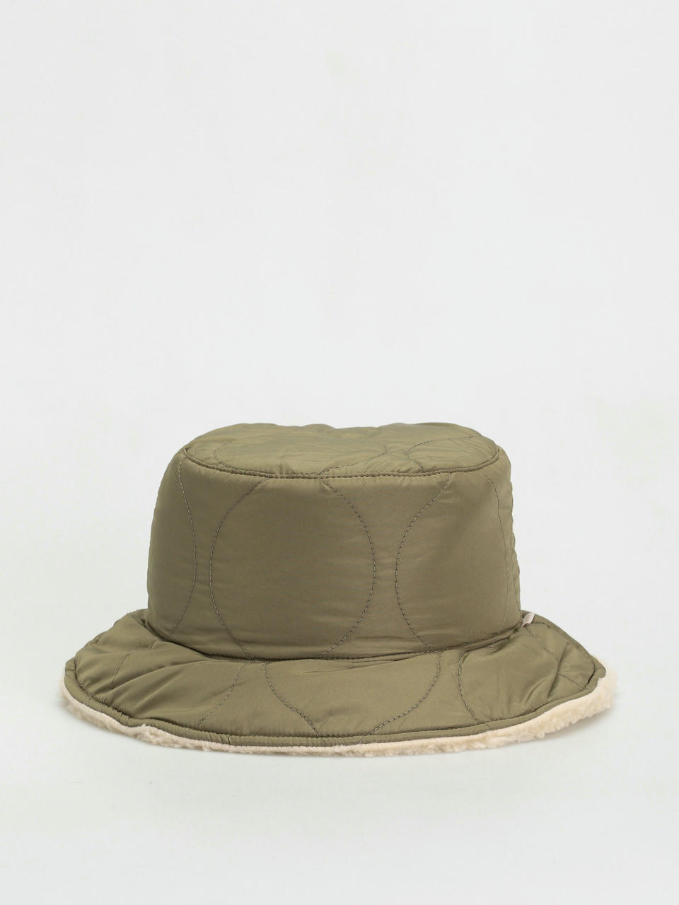 Brixton Petra Reversible Bucket Hat Kalap Wmn (military olive/dove sherpa)