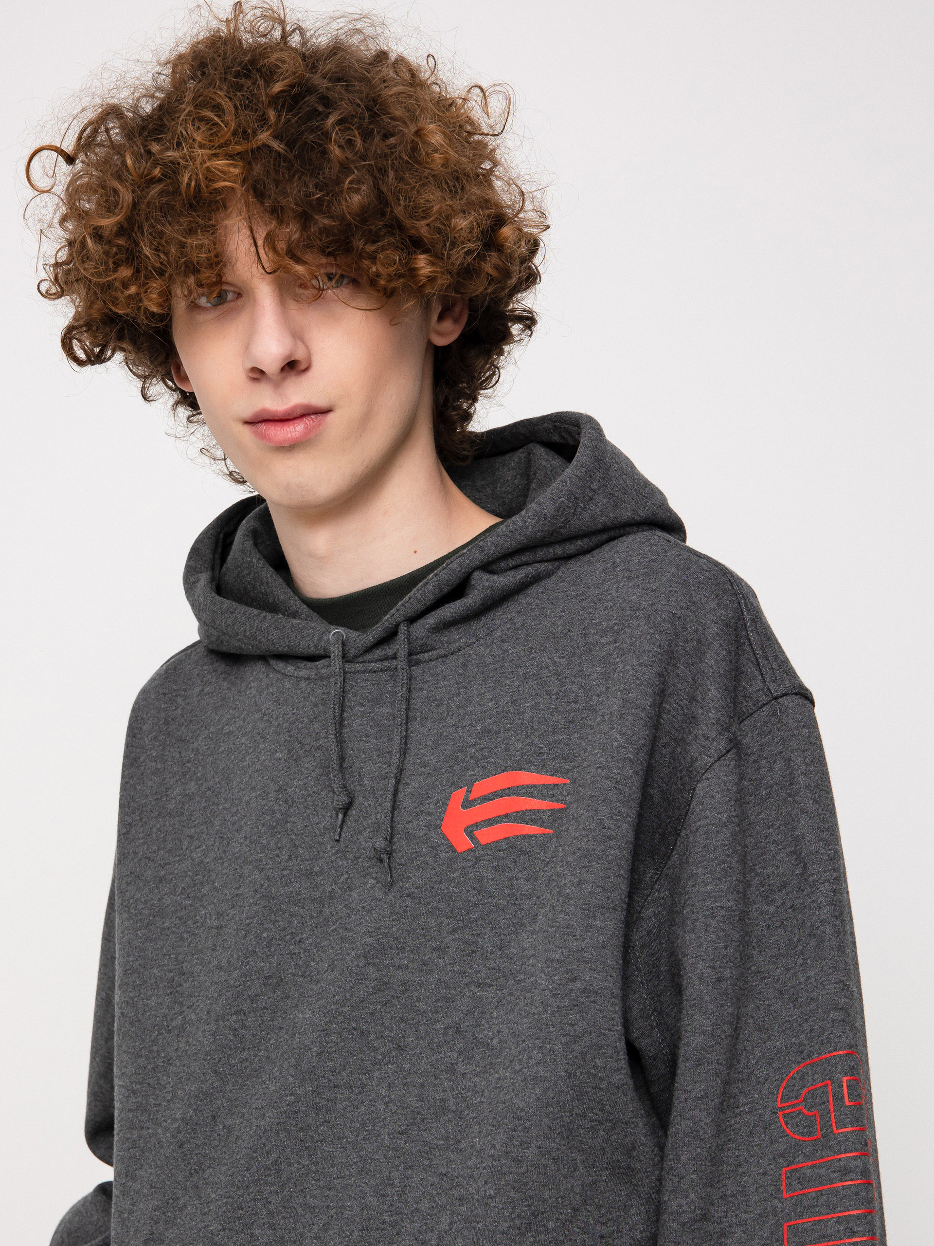 Etnies Joslin HD Kapucnis pulóver (grey/red)