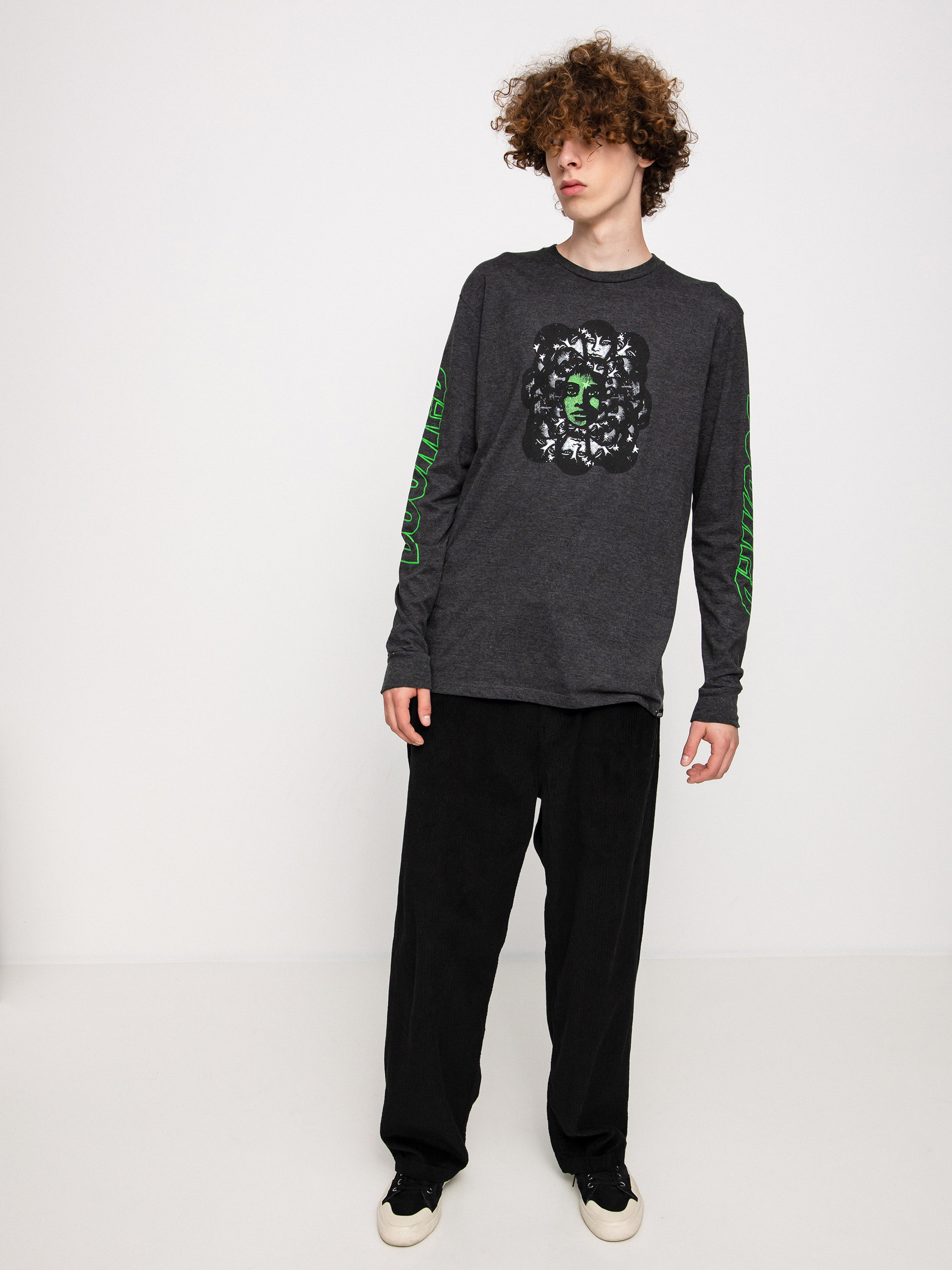 Etnies Doomed Hosszú ujjú felső (charcoal/heather)