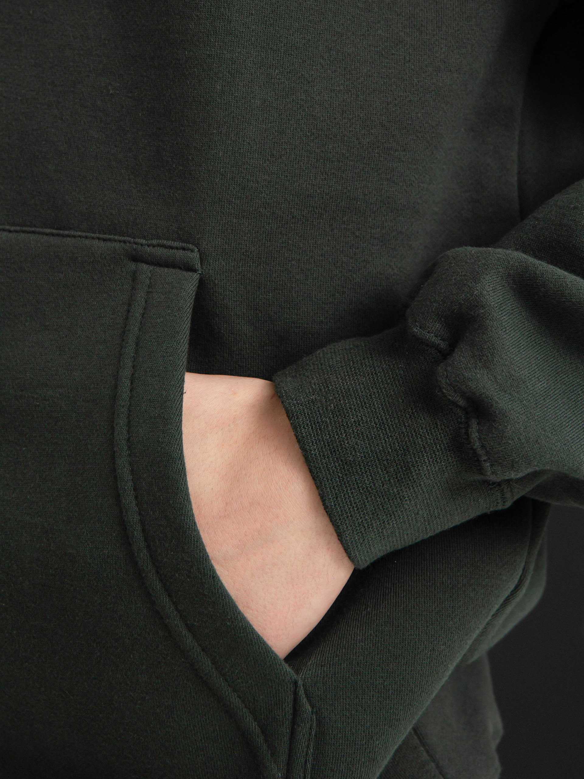 Emerica z kapturem Logo Lockup Pulóver (hunter green)