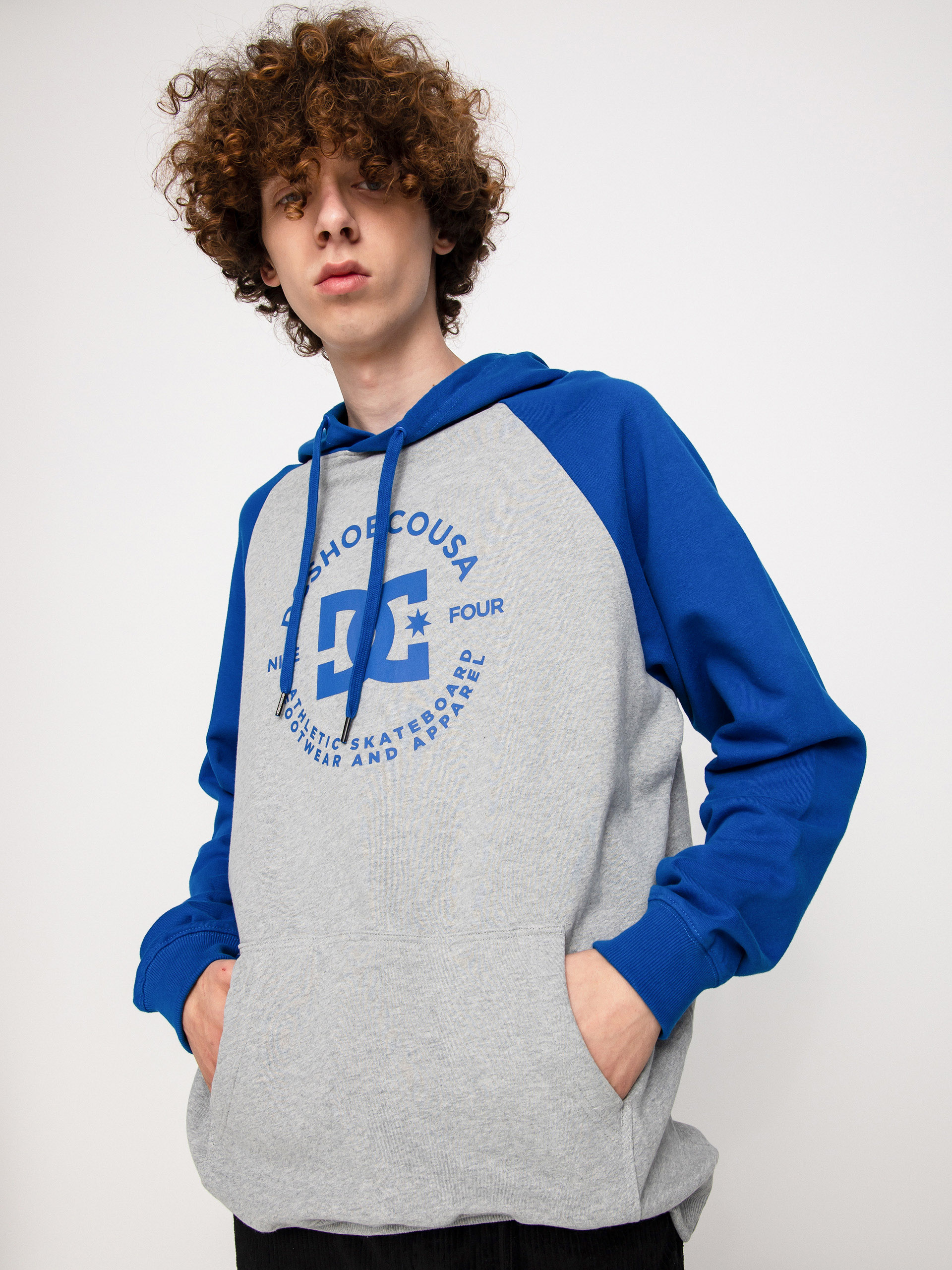 DC Star Pilot Raglan HD Kapucnis pulóver (heather grey/turkish)