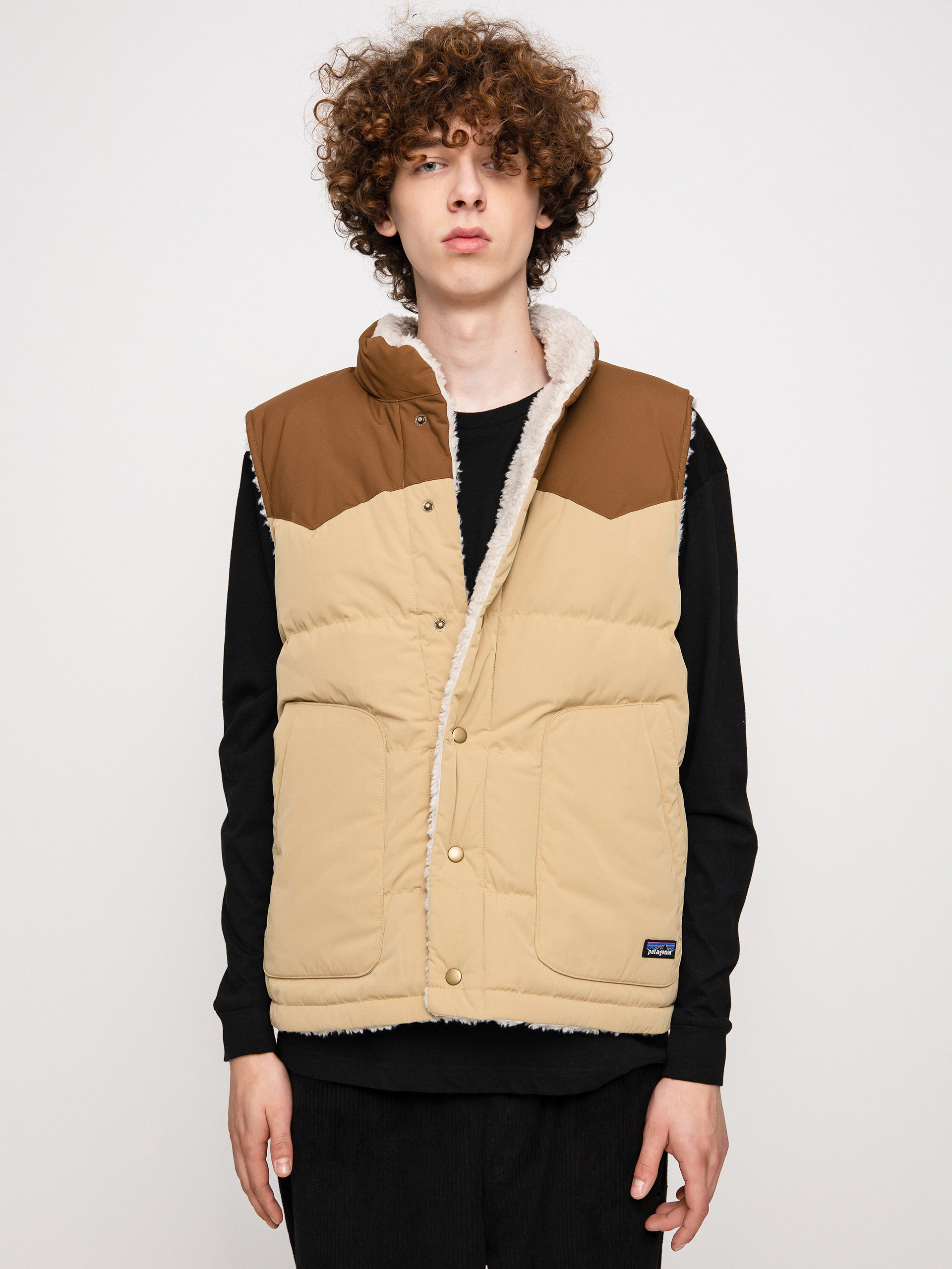 Patagonia Reversible Bivy Down Mellény (classic tan)