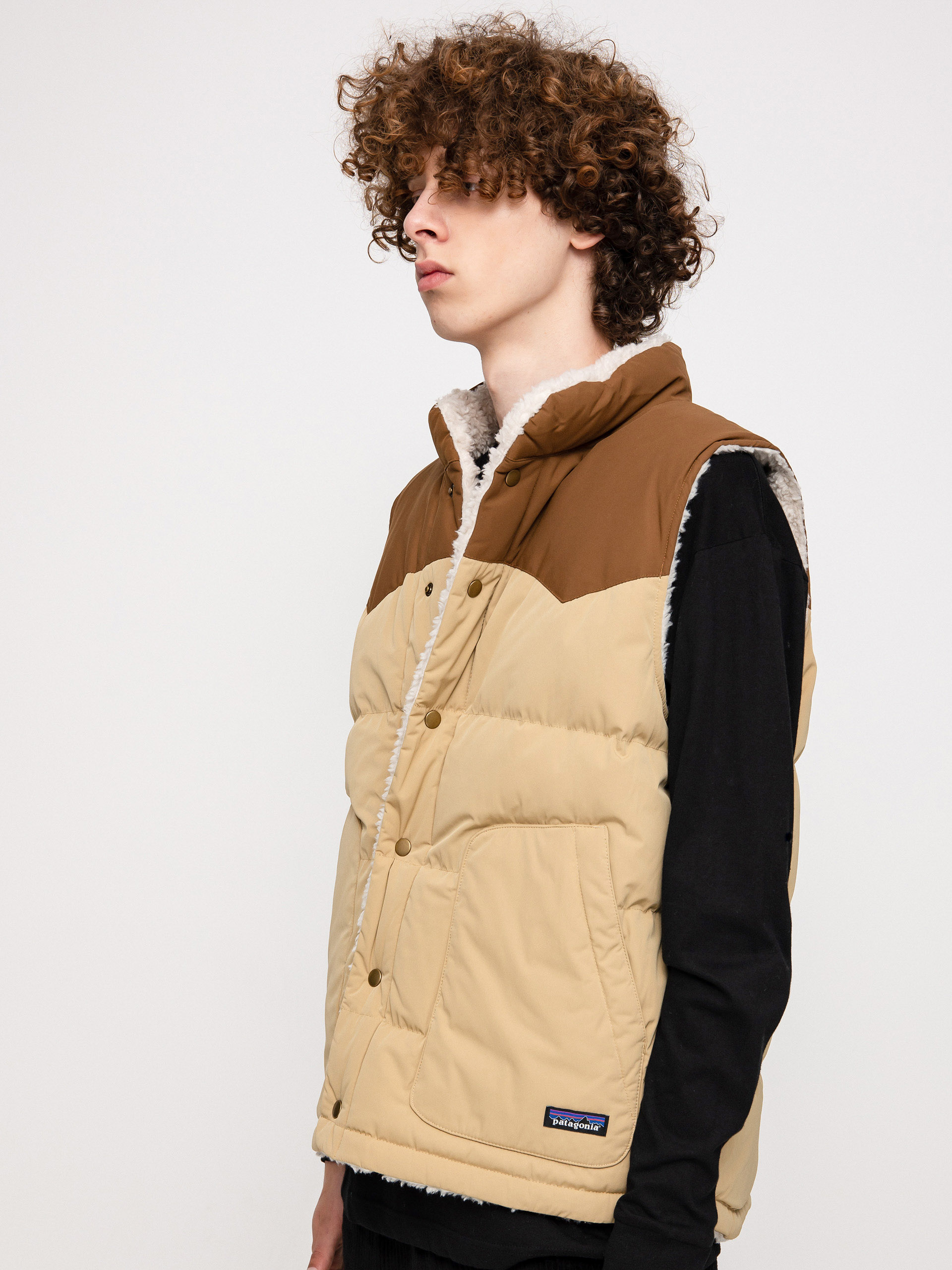 Patagonia Reversible Bivy Down Mellény (classic tan)