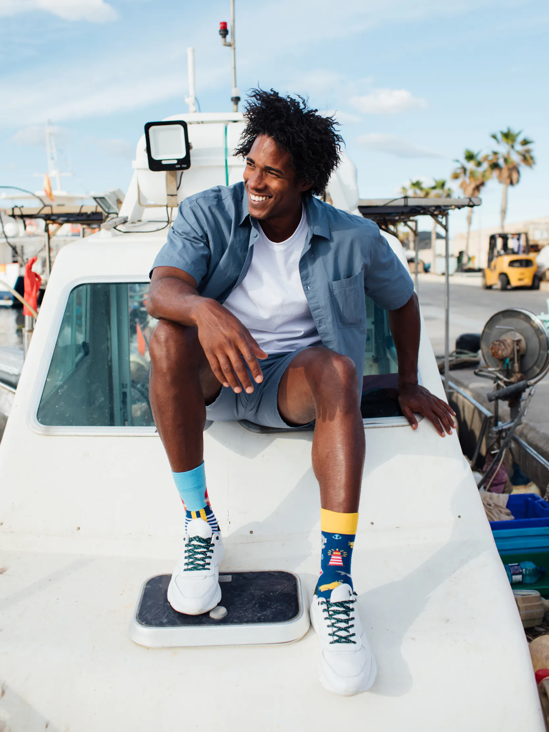 Many Mornings Fishers Tale Zokni (blue/yellow)