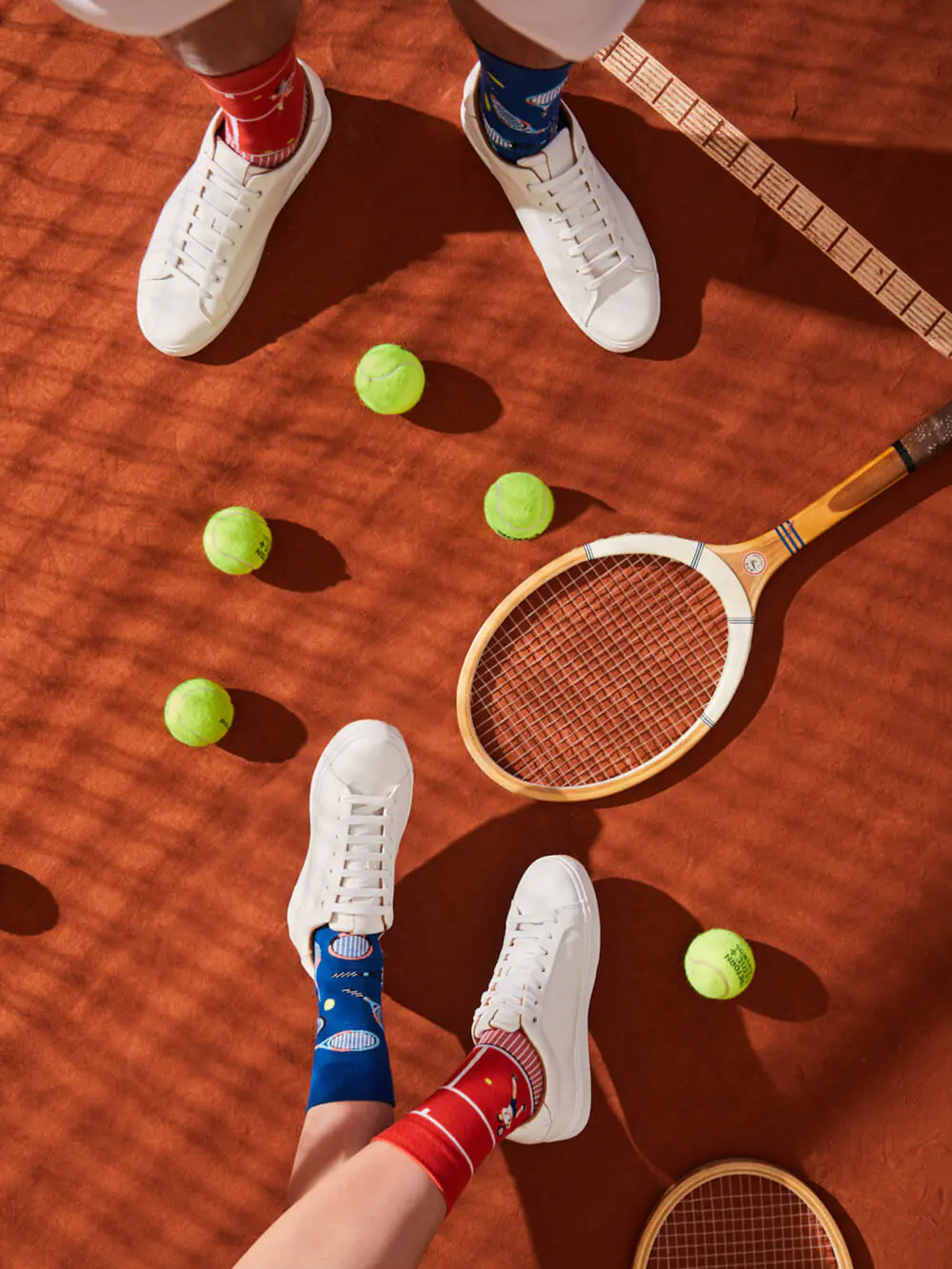 Many Mornings Grand Slam Zokni (navy/brick)