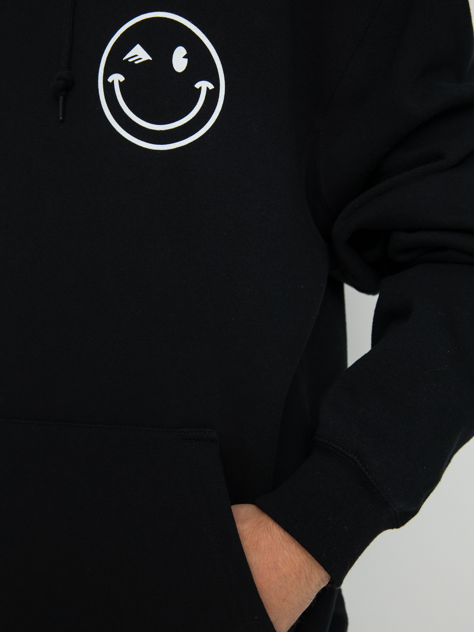 Emerica Happy Face Kapucnis pulóver (black)