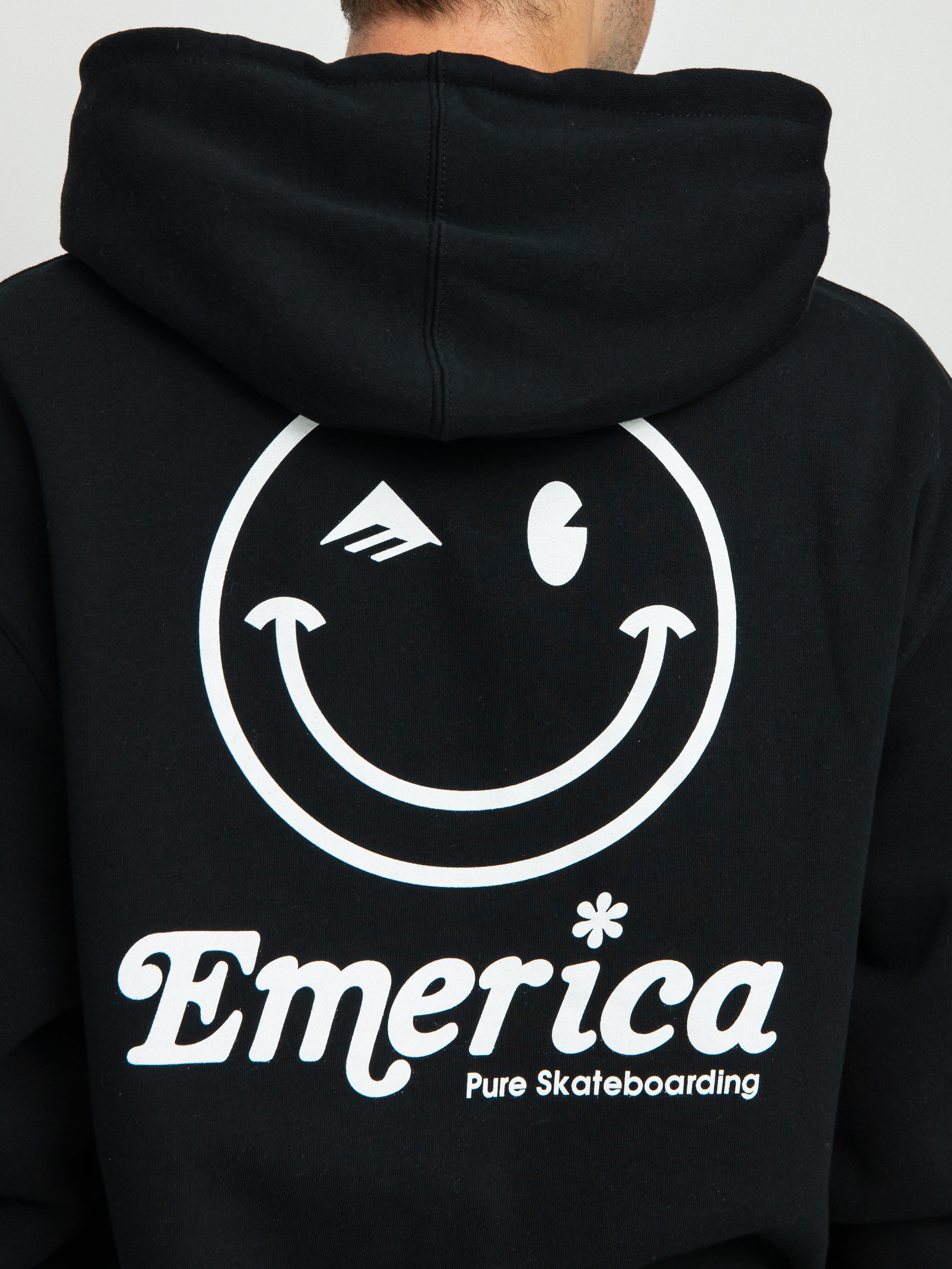 Emerica Happy Face Kapucnis pulóver (black)