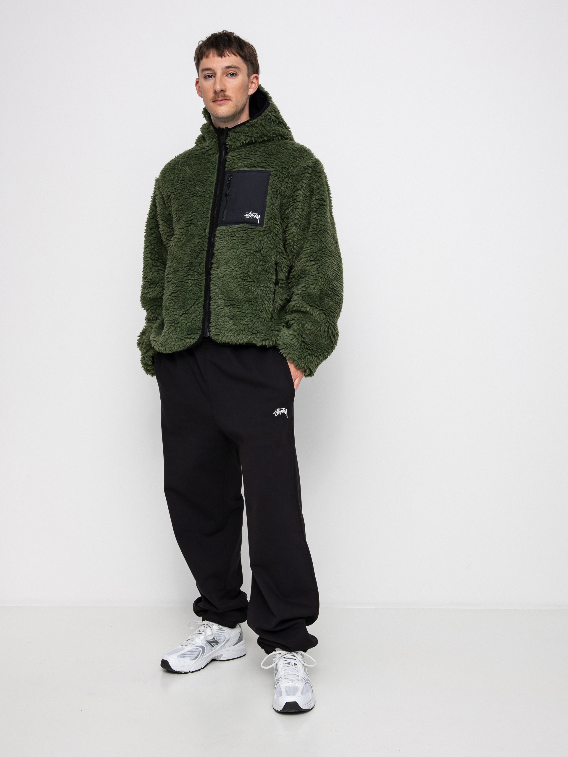 Stussy Sherpa Dzseki (olive)