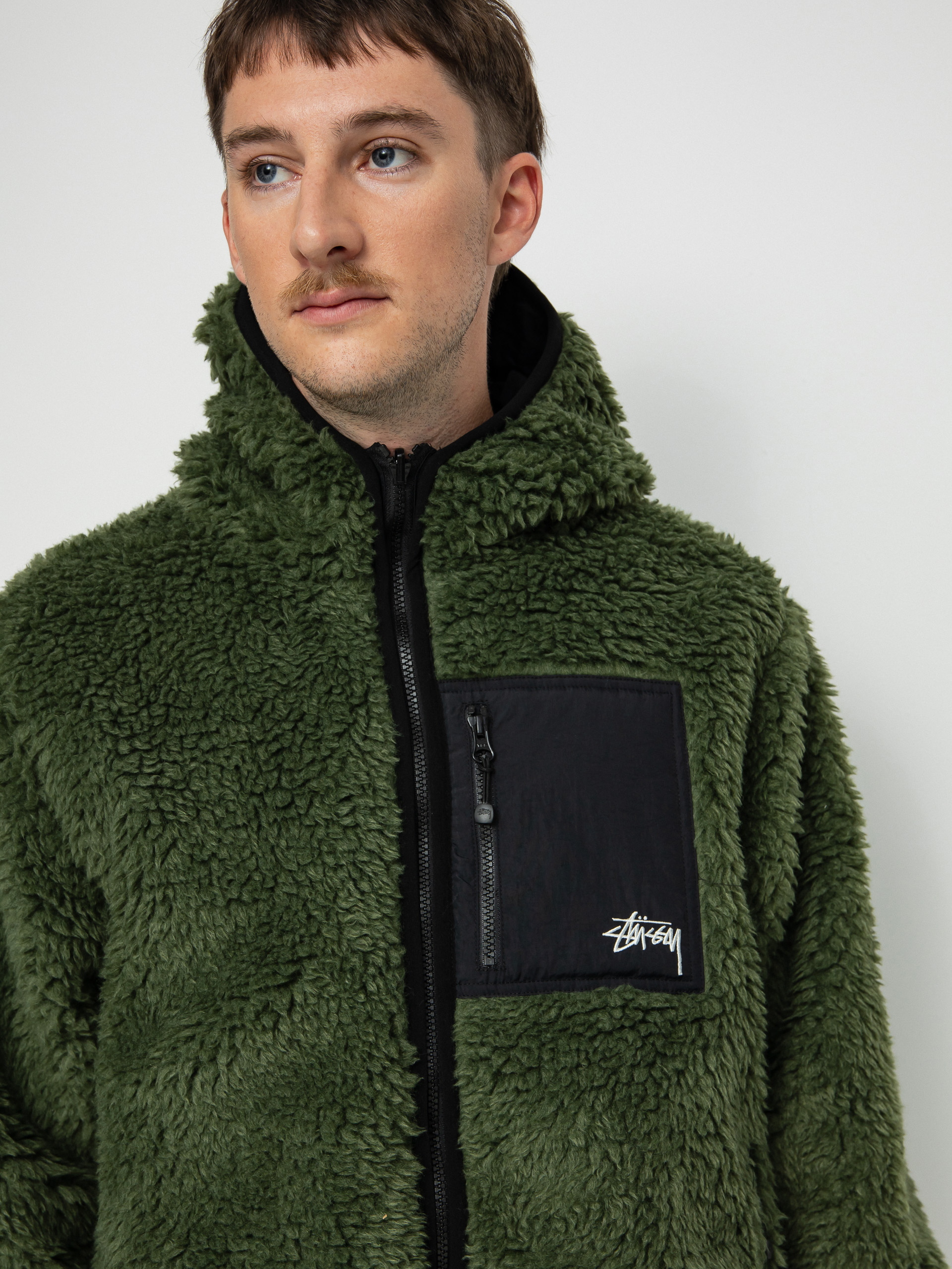 Stussy Sherpa Dzseki (olive)