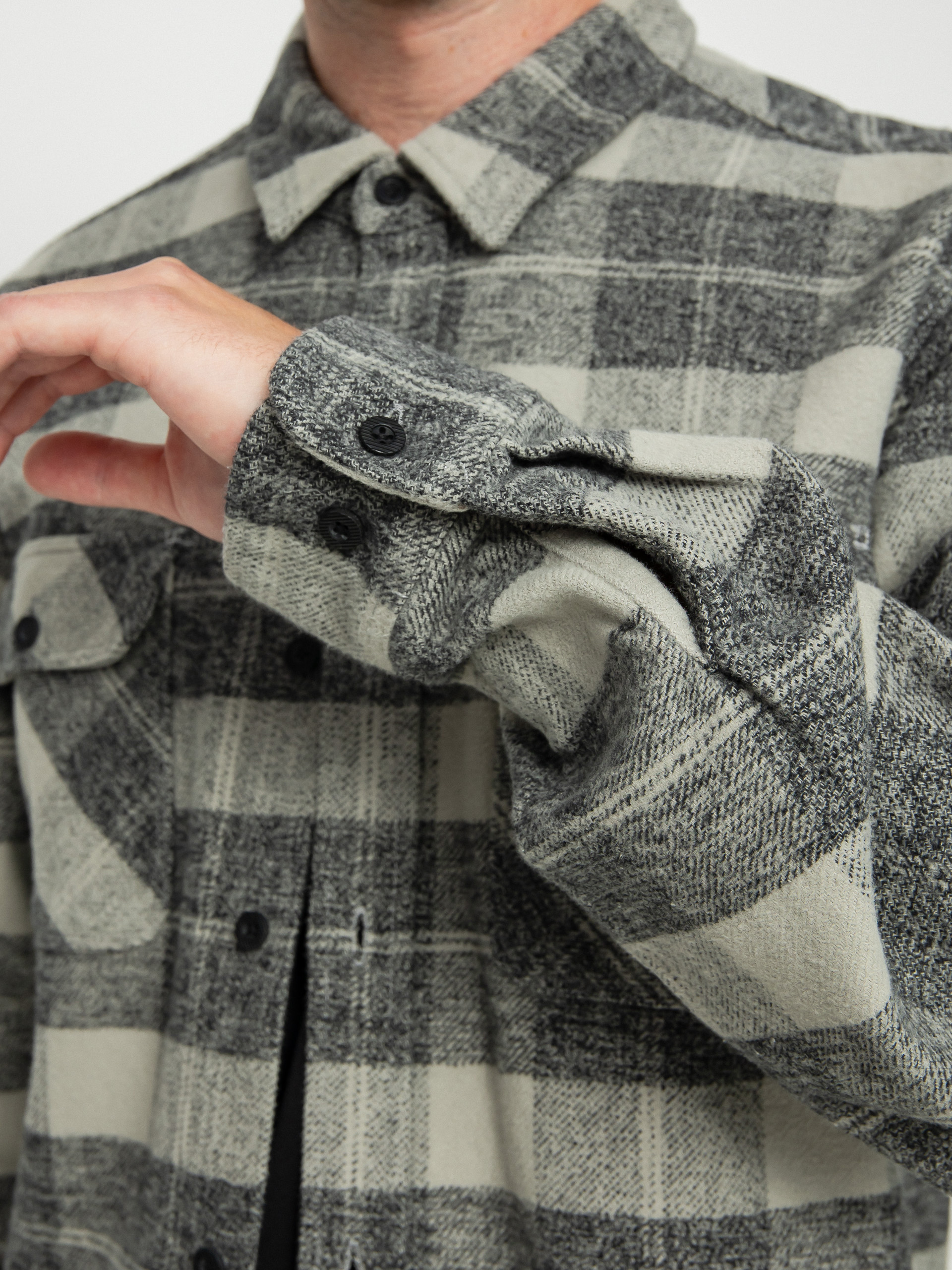 Brixton Bowery Heavy Weight Ls Ing (black/charcoal)