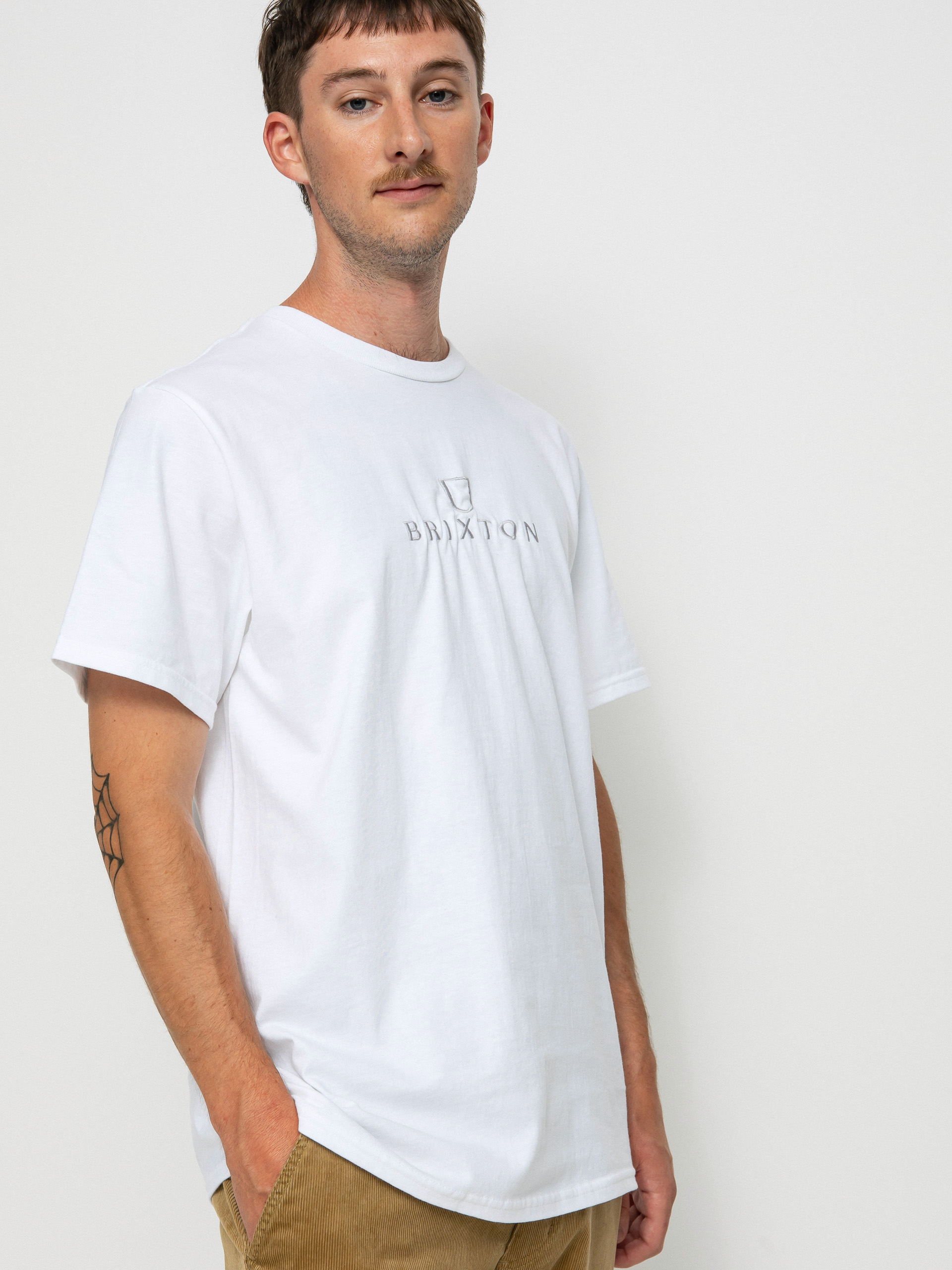 Brixton Alpha Thread Póló (white/white)