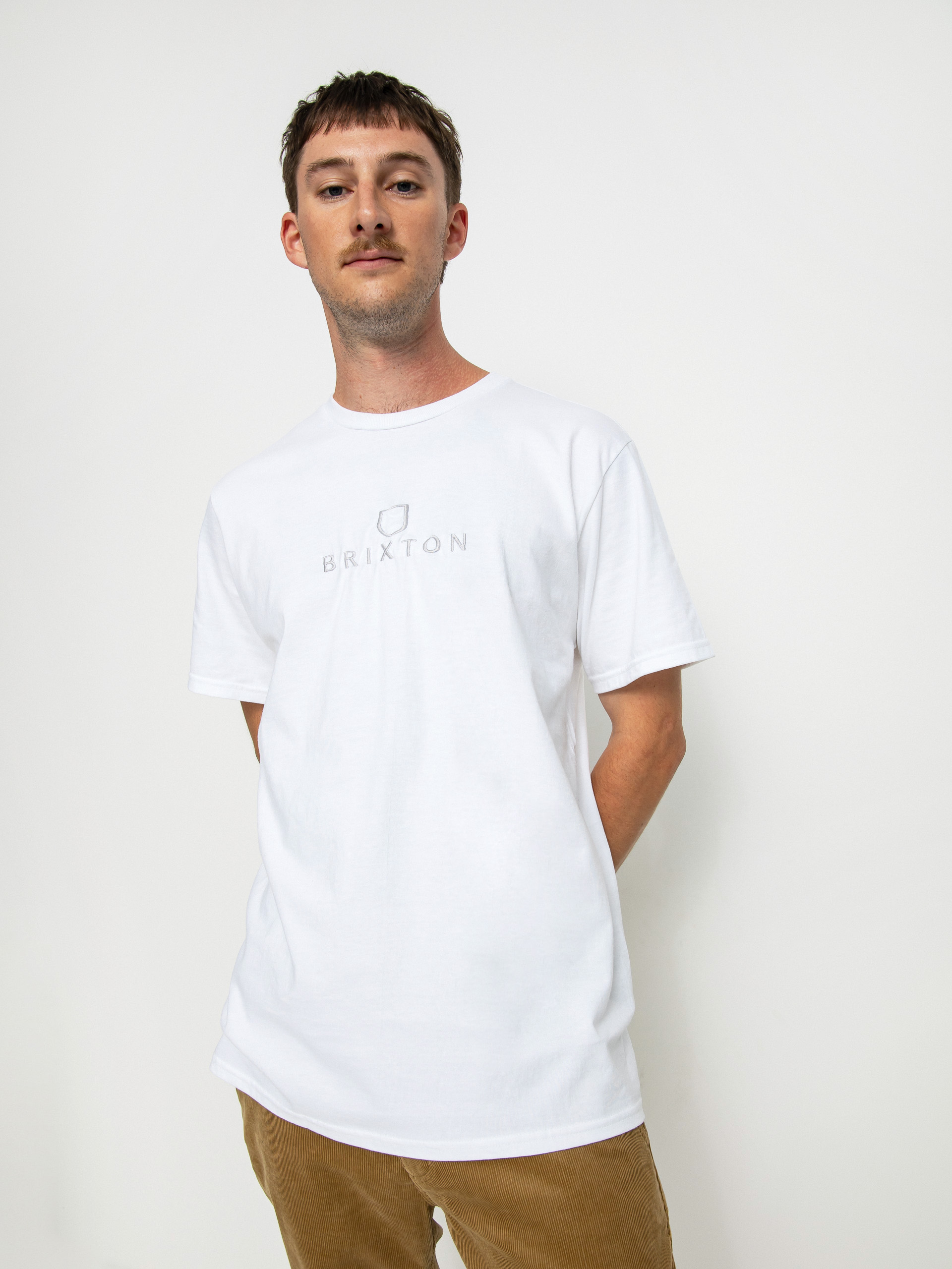 Brixton Alpha Thread Póló (white/white)