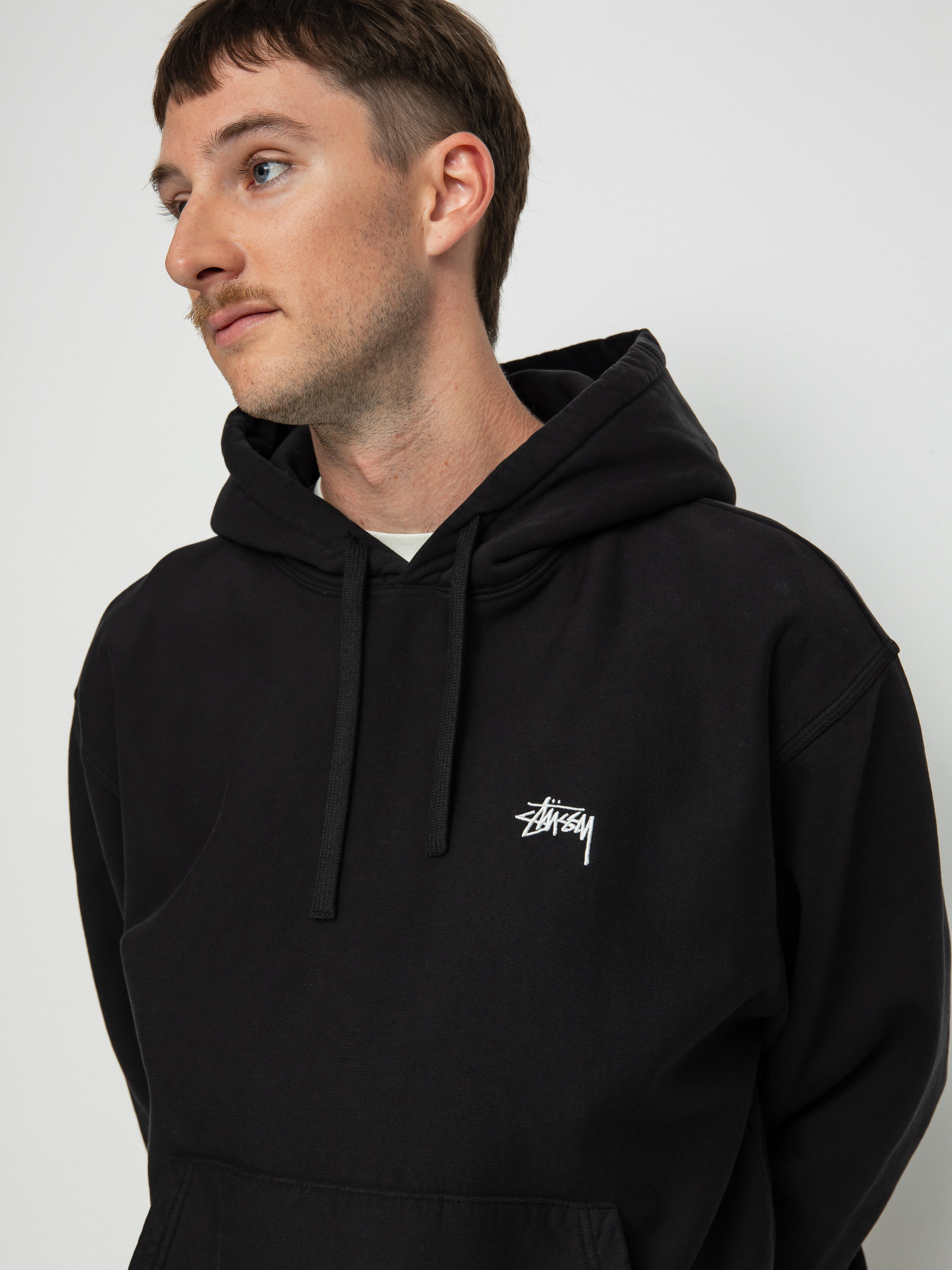 Stussy Stock Logo HD Kapucnis pulóver (black 22)
