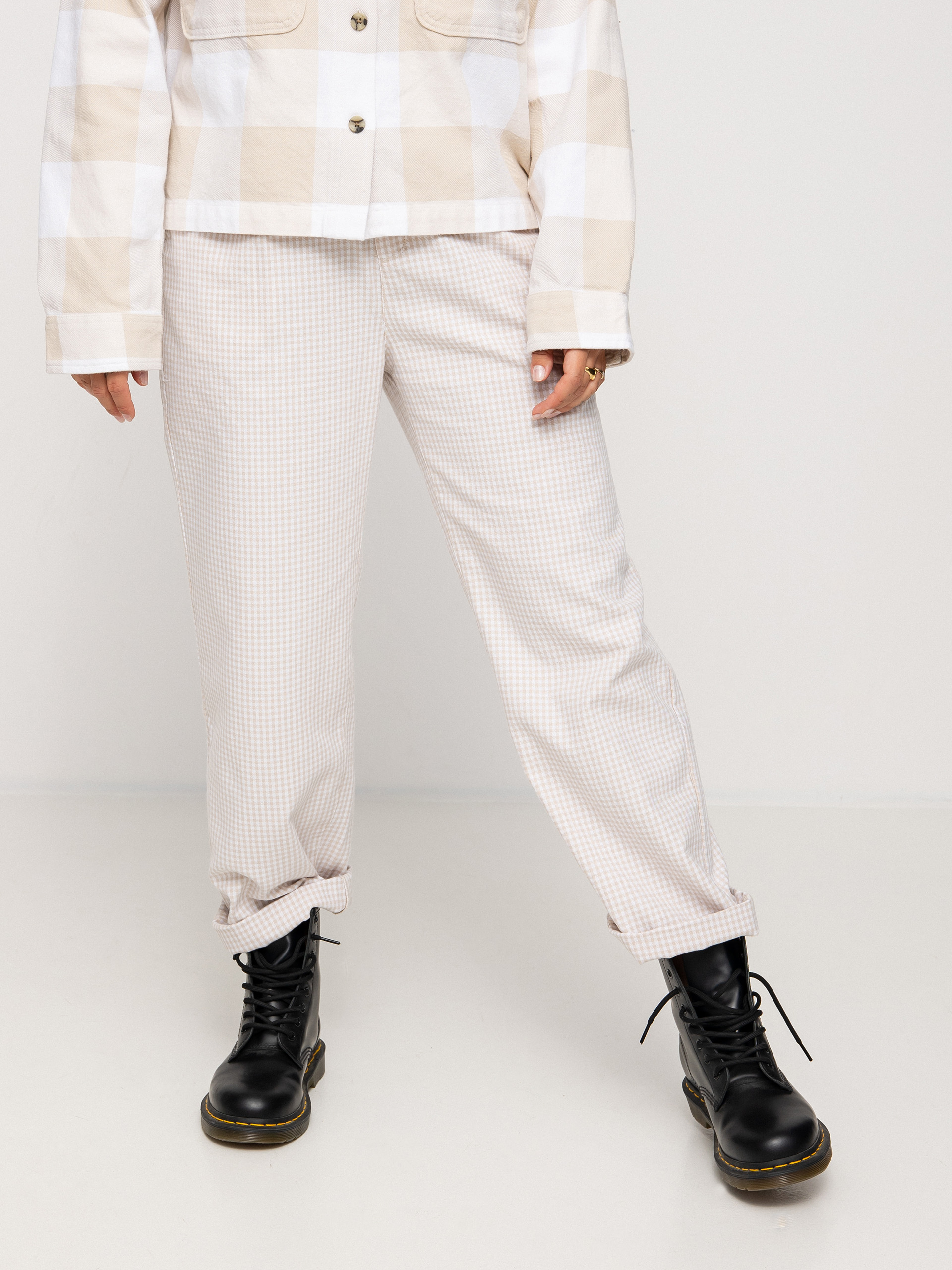 Brixton Victory Trouser Kisnadrág Wmn (beige gingham)
