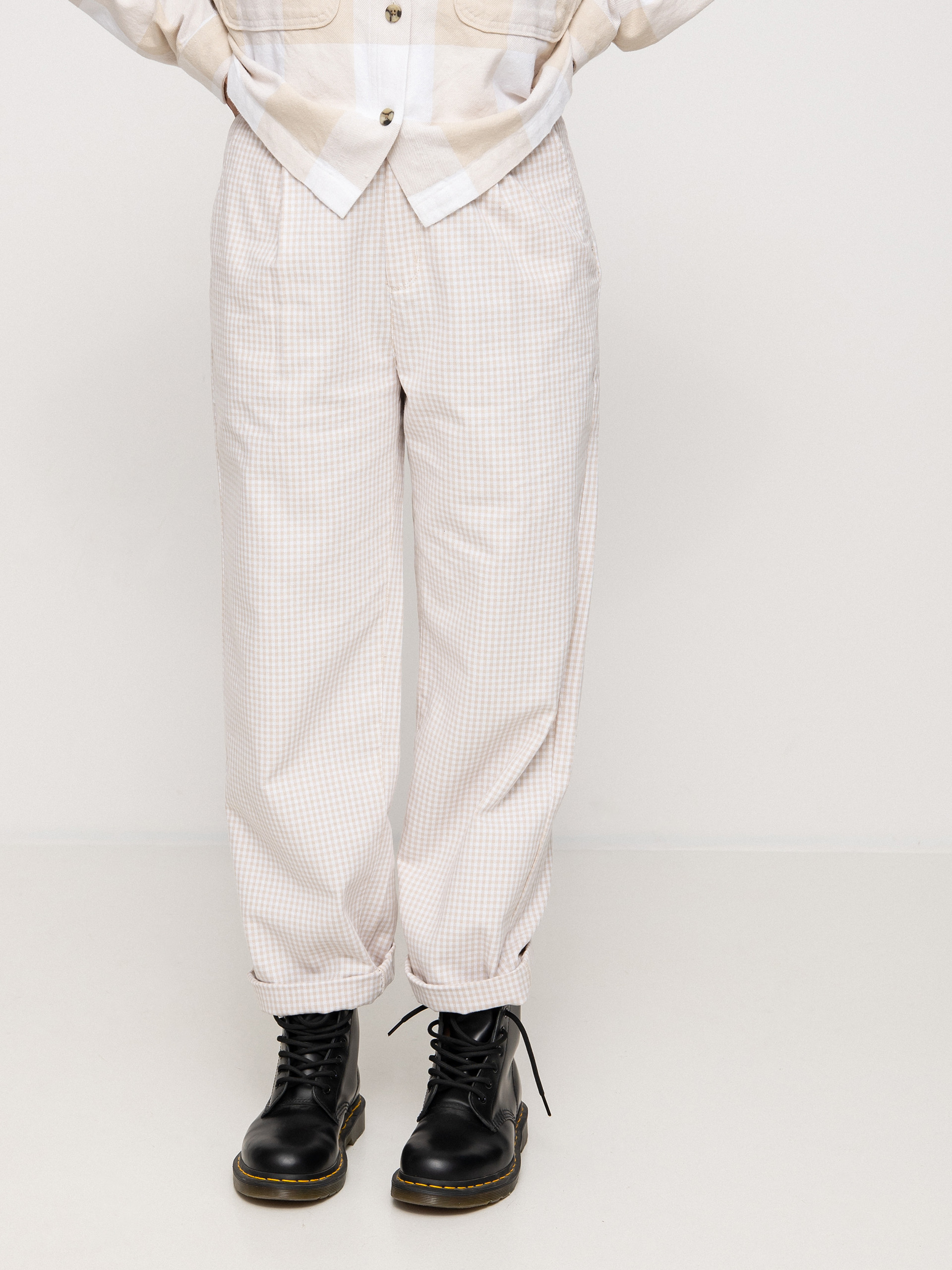 Brixton Victory Trouser Kisnadrág Wmn (beige gingham)