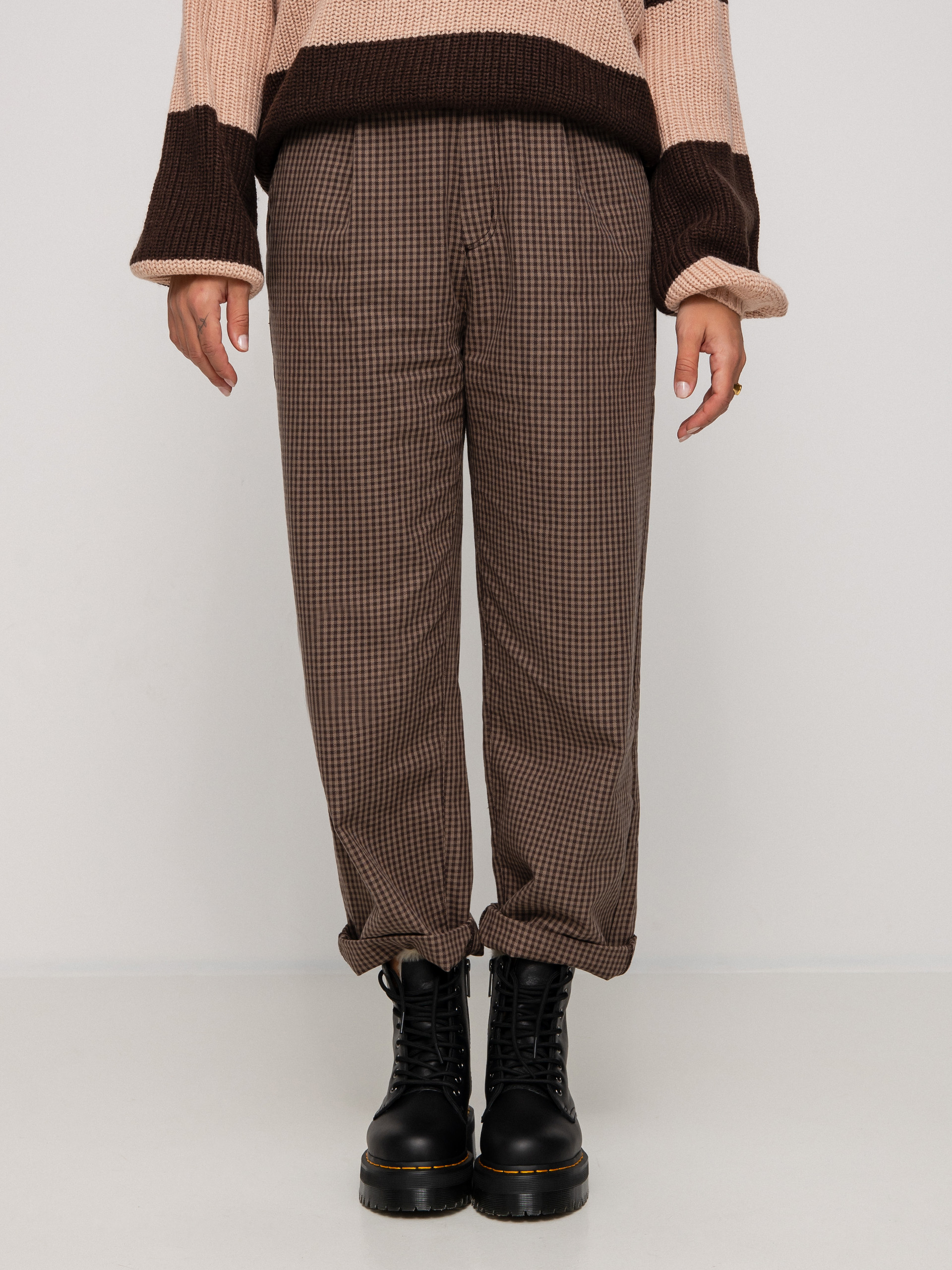 Brixton Victory Trouser Kisnadrág Wmn (pine bark gingham)
