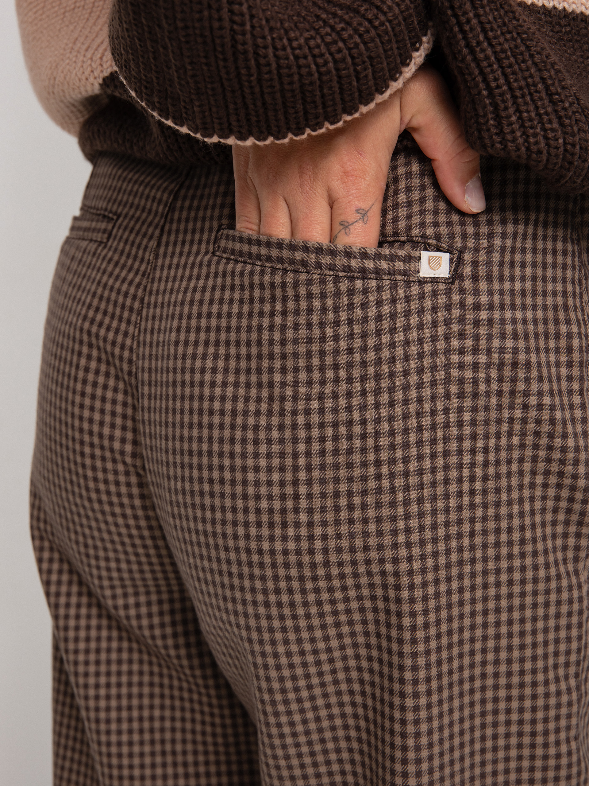 Brixton Victory Trouser Kisnadrág Wmn (pine bark gingham)