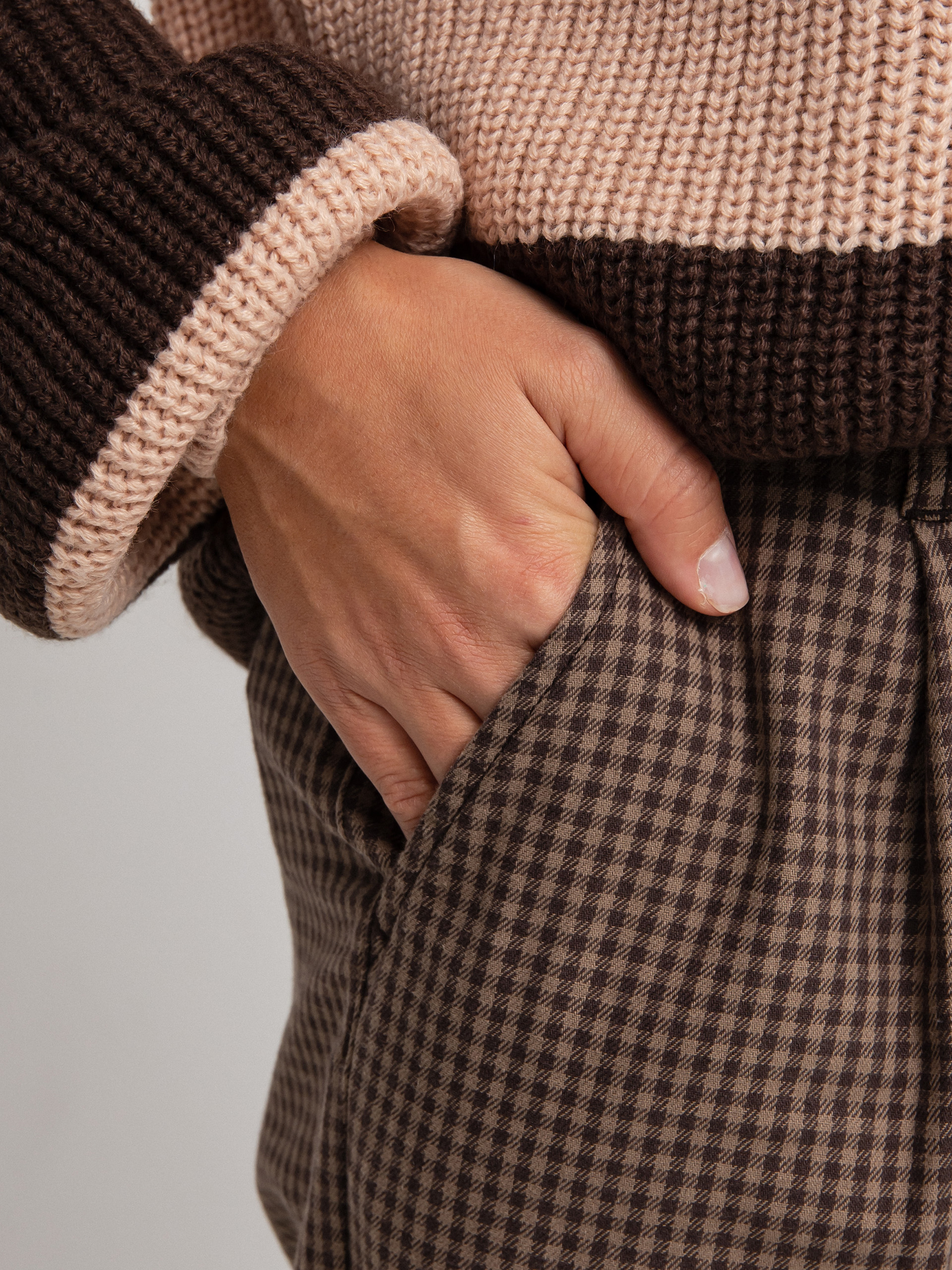 Brixton Victory Trouser Kisnadrág Wmn (pine bark gingham)