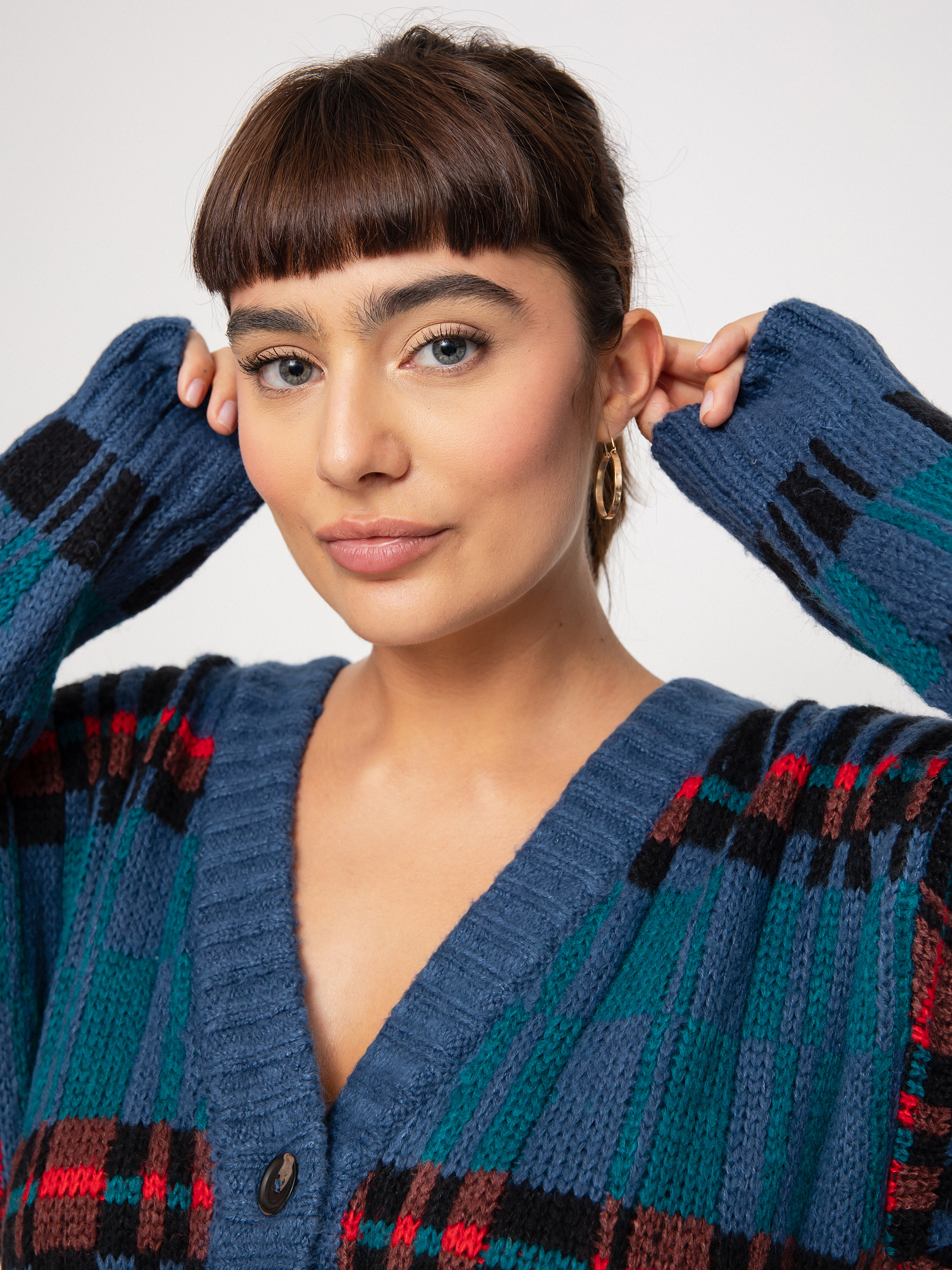 Brixton Ferriss Cardigan Pulóver Wmn (joe blue)