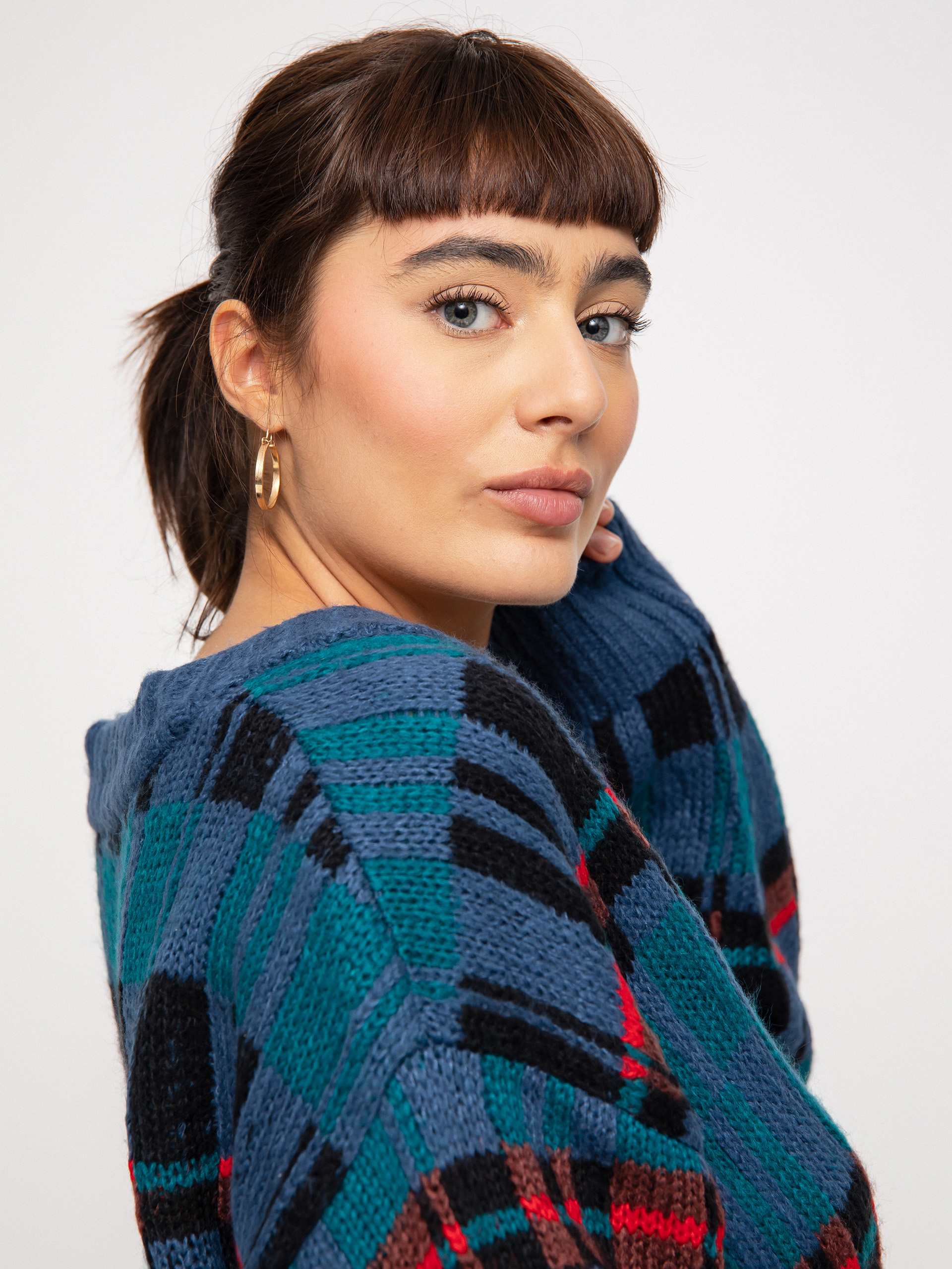 Brixton Ferriss Cardigan Pulóver Wmn (joe blue)