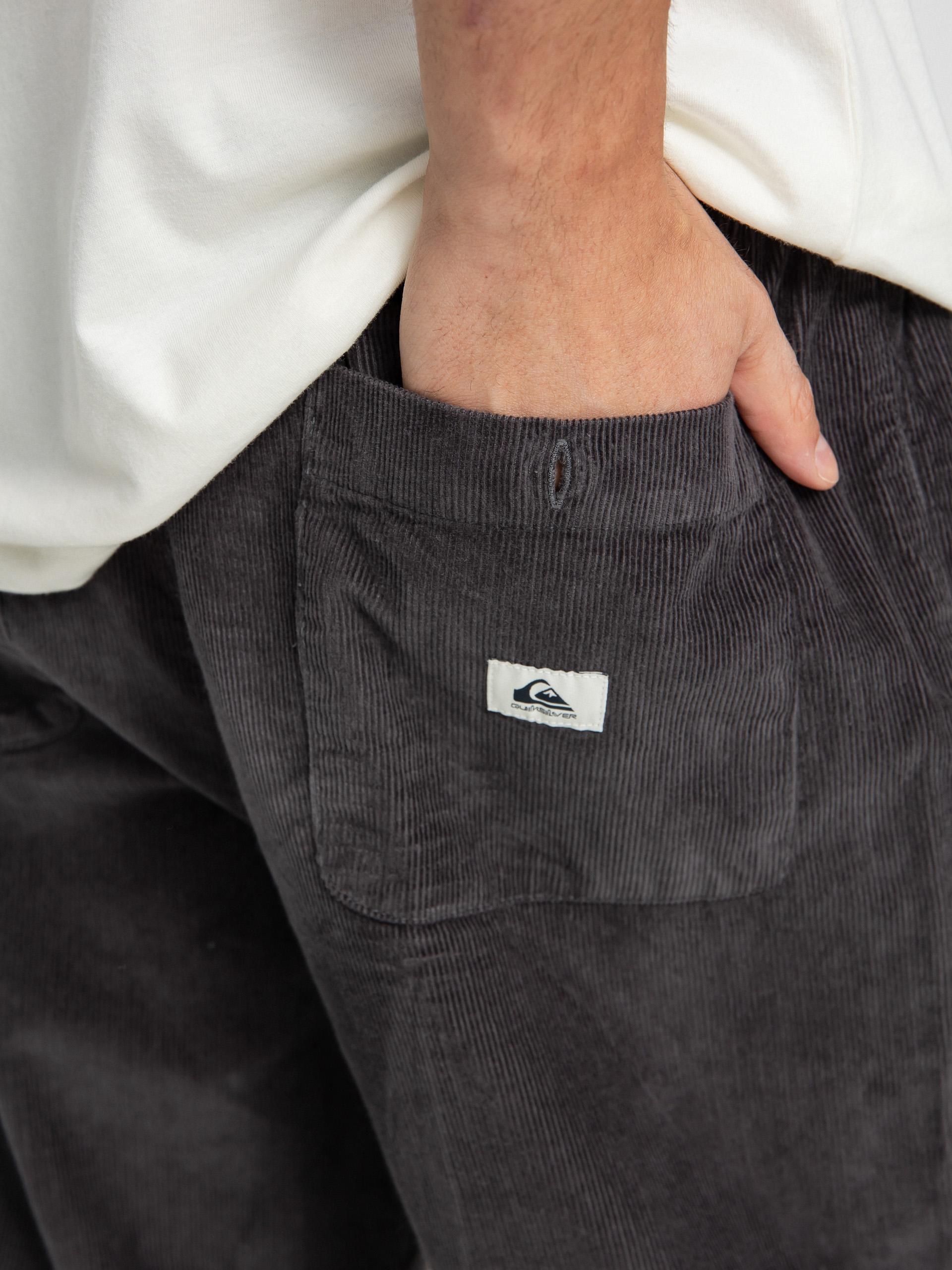 Quiksilver Cord Beach Cruiser Kisnadrág (tarmac)