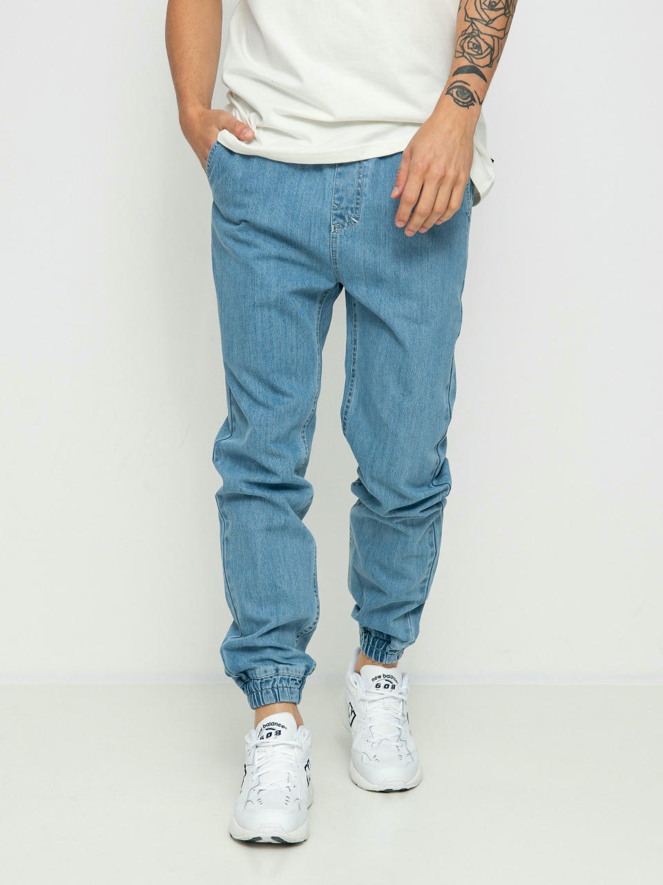 MassDnm Signature 2.0 Joggers Jeans Sneaker Fit Kisnadrág (light blue)