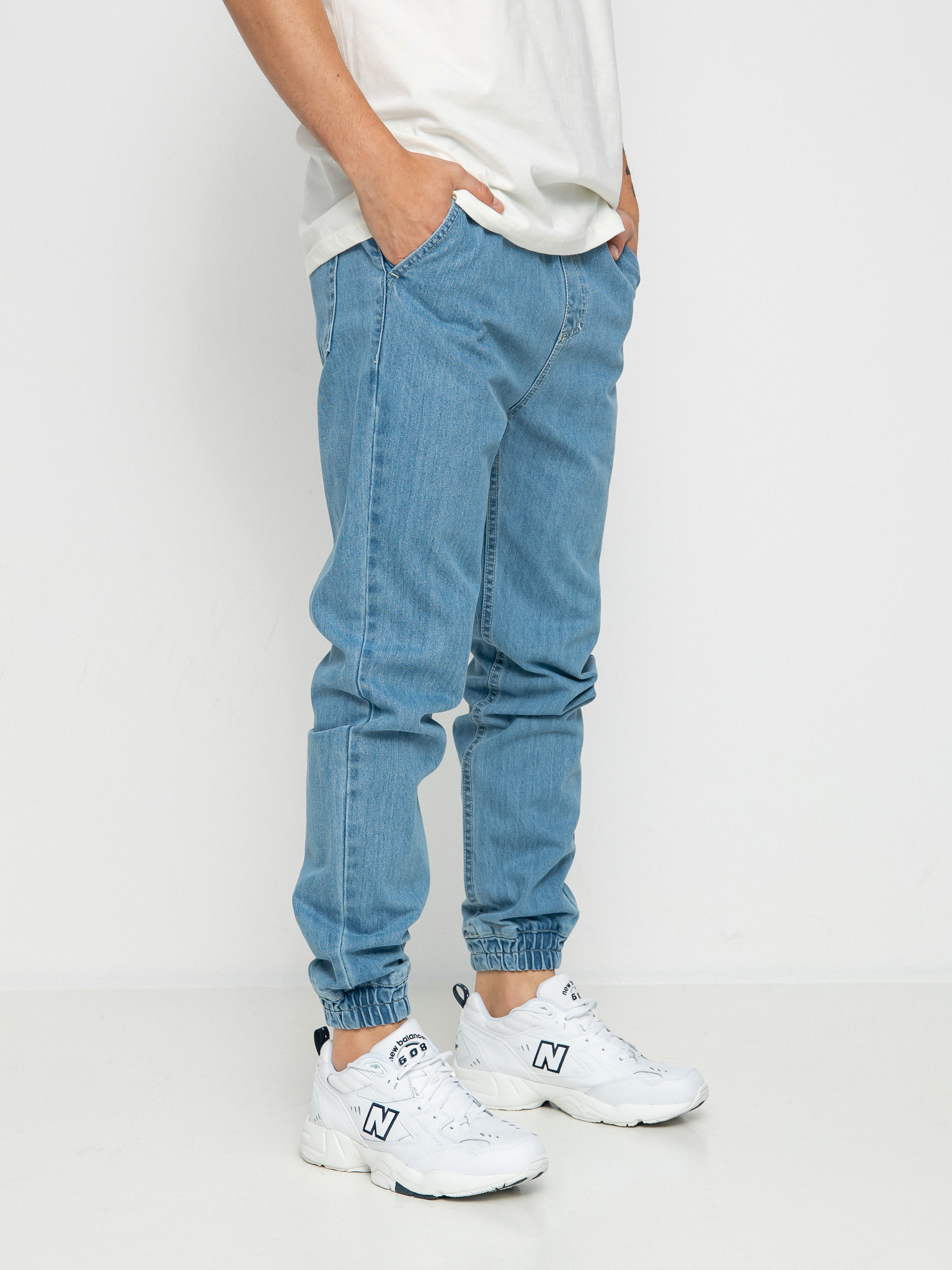 MassDnm Signature 2.0 Joggers Jeans Sneaker Fit Kisnadrág (light blue)