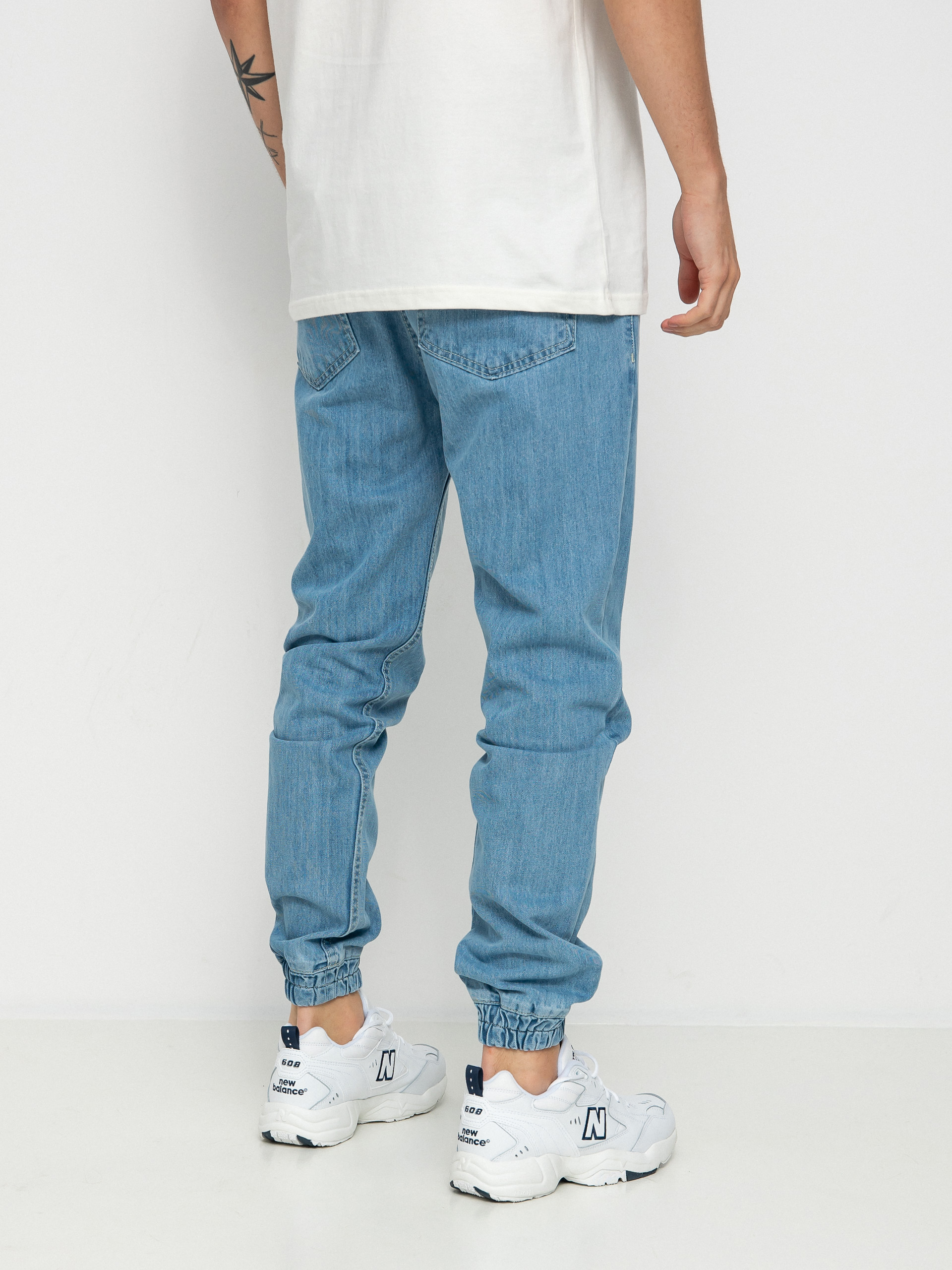 MassDnm Signature 2.0 Joggers Jeans Sneaker Fit Kisnadrág (light blue)