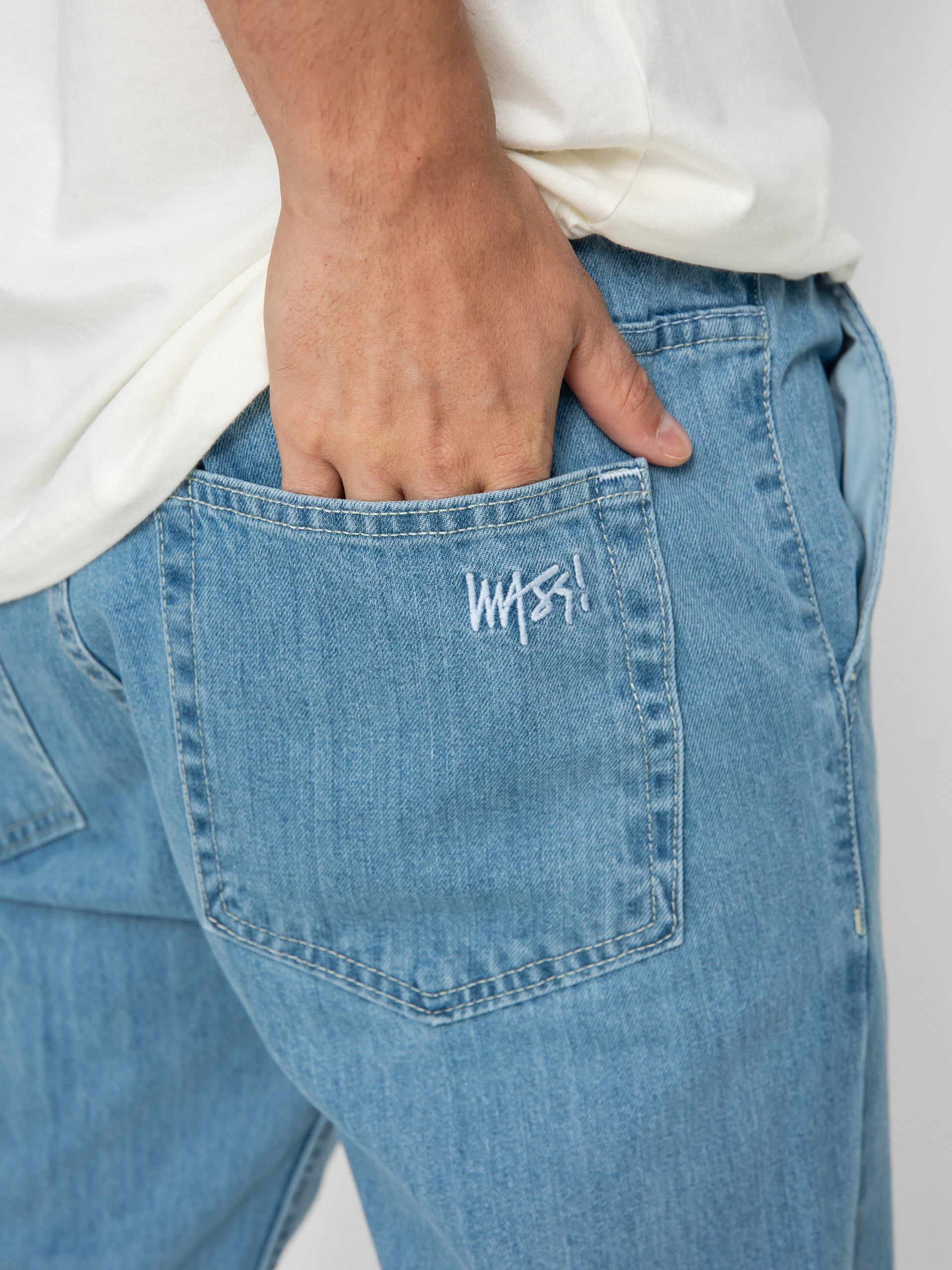 MassDnm Signature 2.0 Joggers Jeans Sneaker Fit Kisnadrág (light blue)