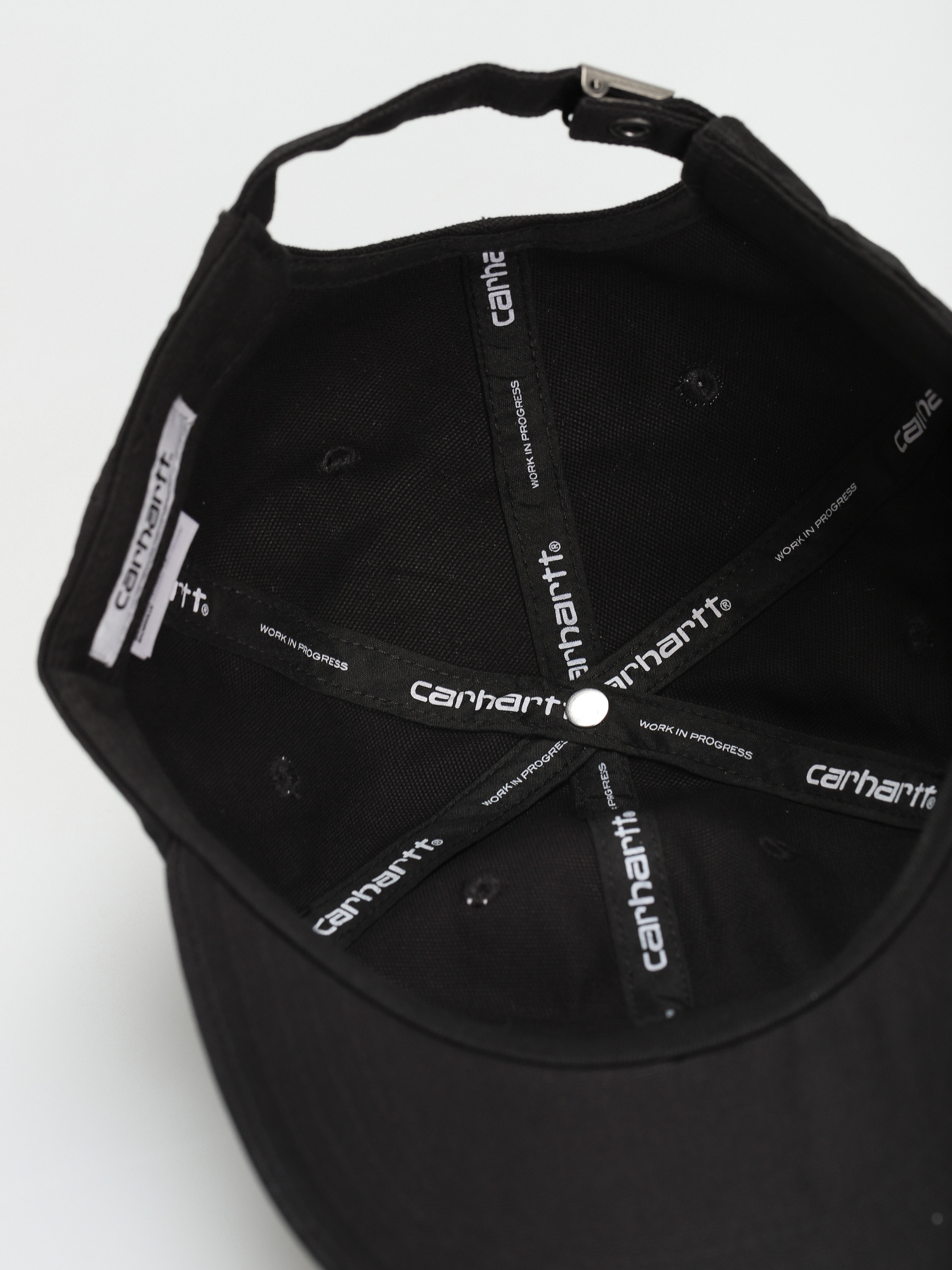 Carhartt WIP Canvas Script Baseball sapka (black/black)