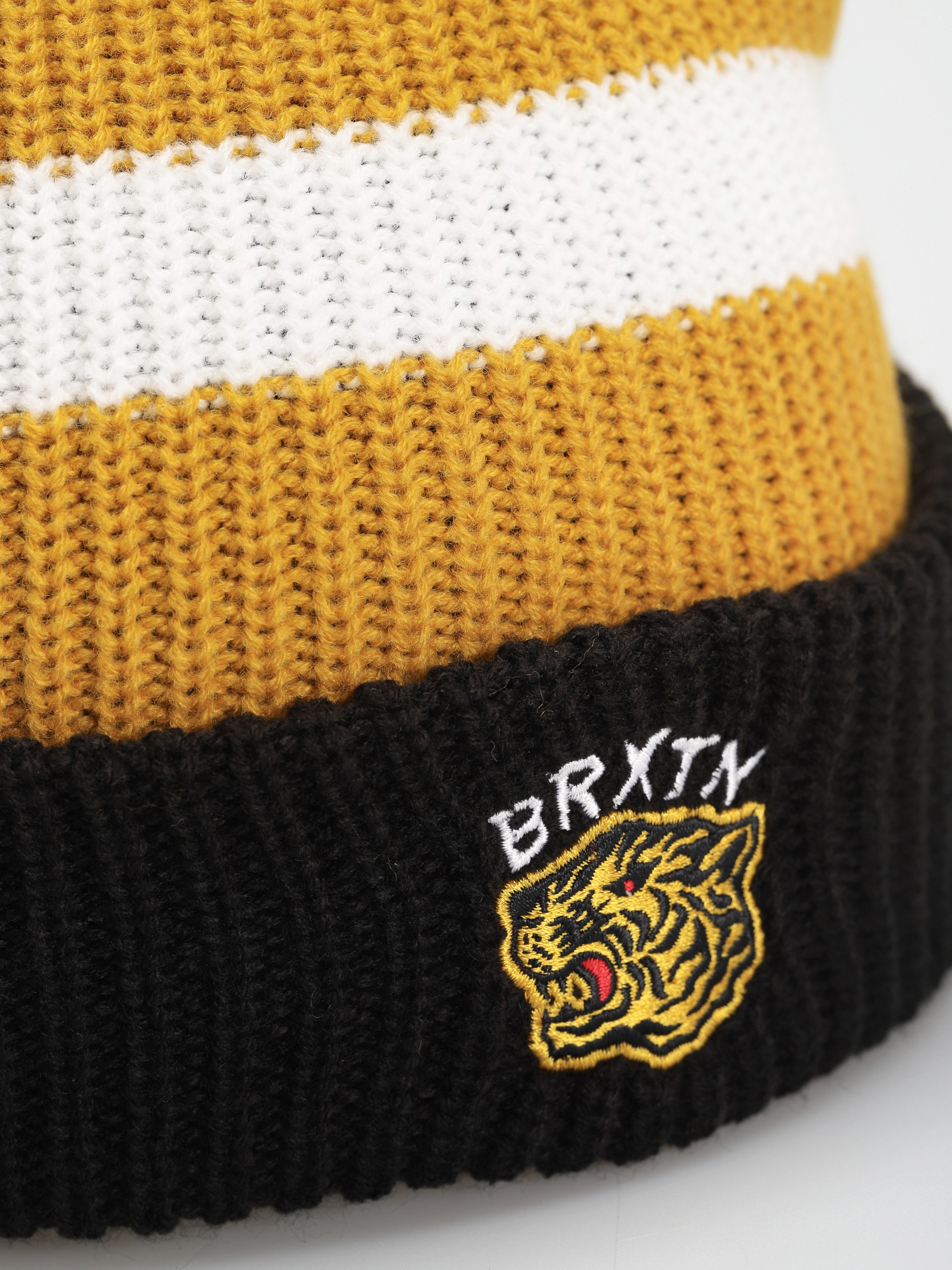 Brixton Kit Pom Sapka (black/off white/bright gold)