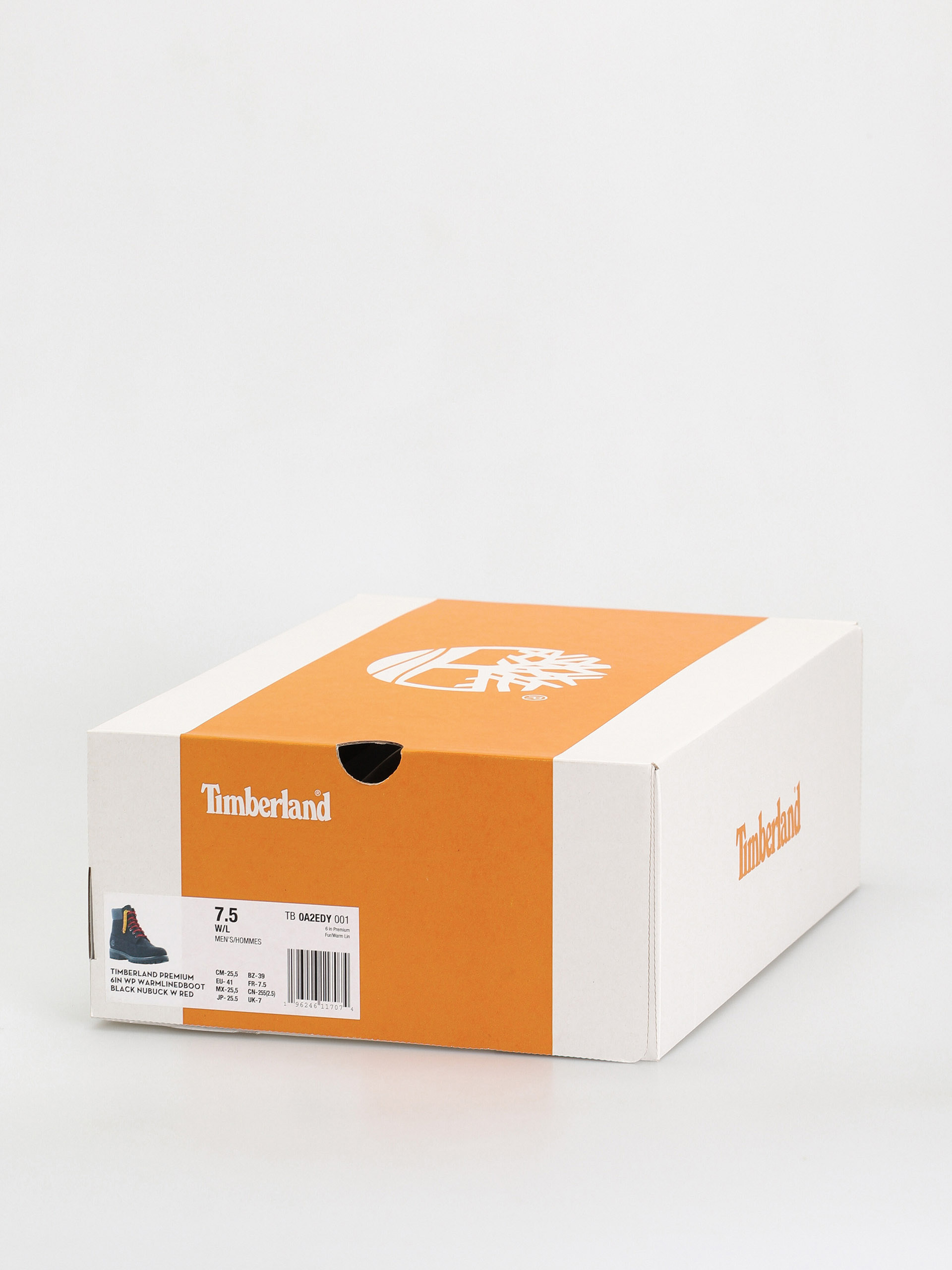 Timberland 6 In Premium Fur/Warm Lin Cipők (black nubuck/red)