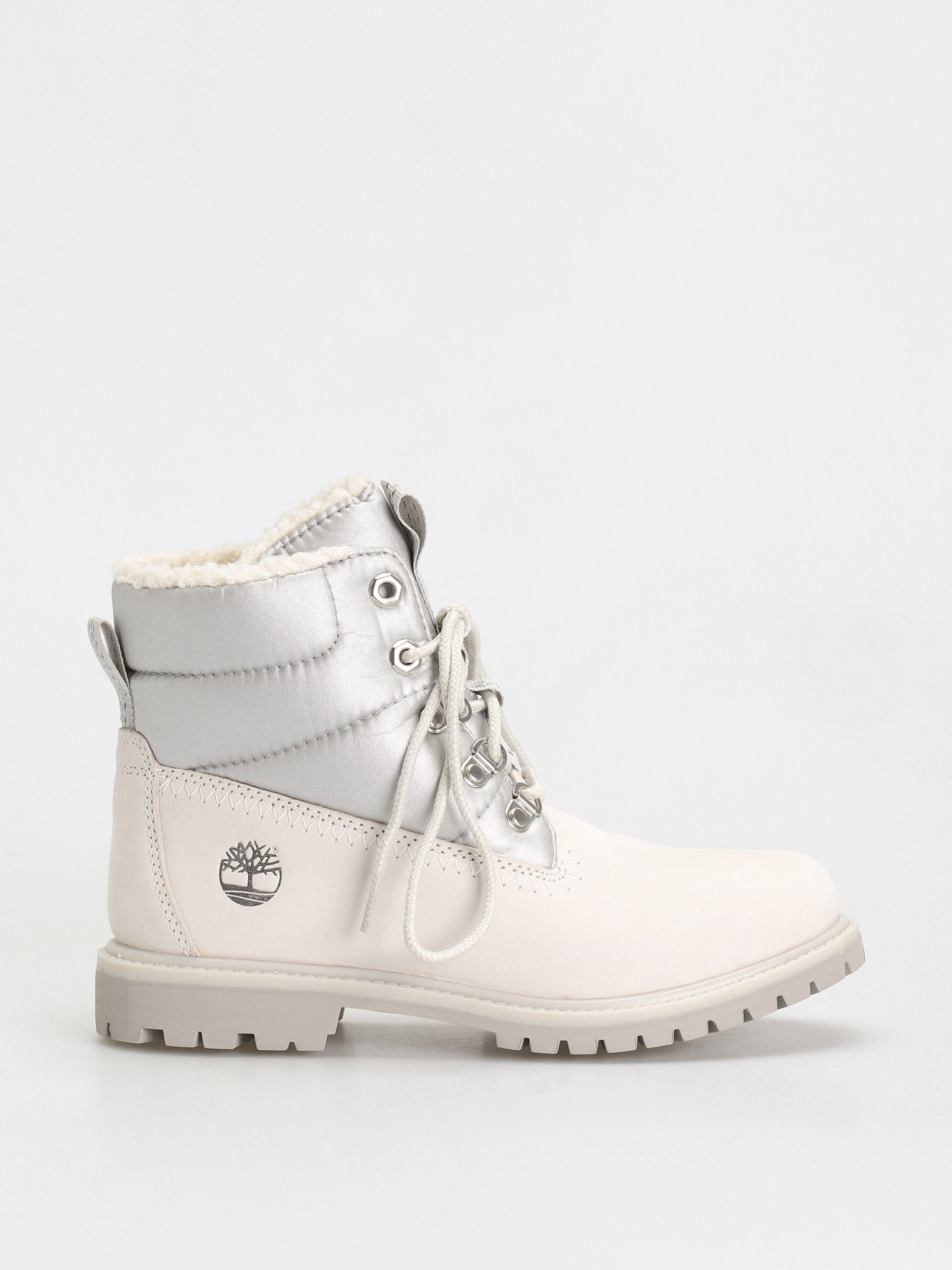 Timberland 6 Prem Puffer Bt Wp Cipők Wmn (white nubuck/silver)