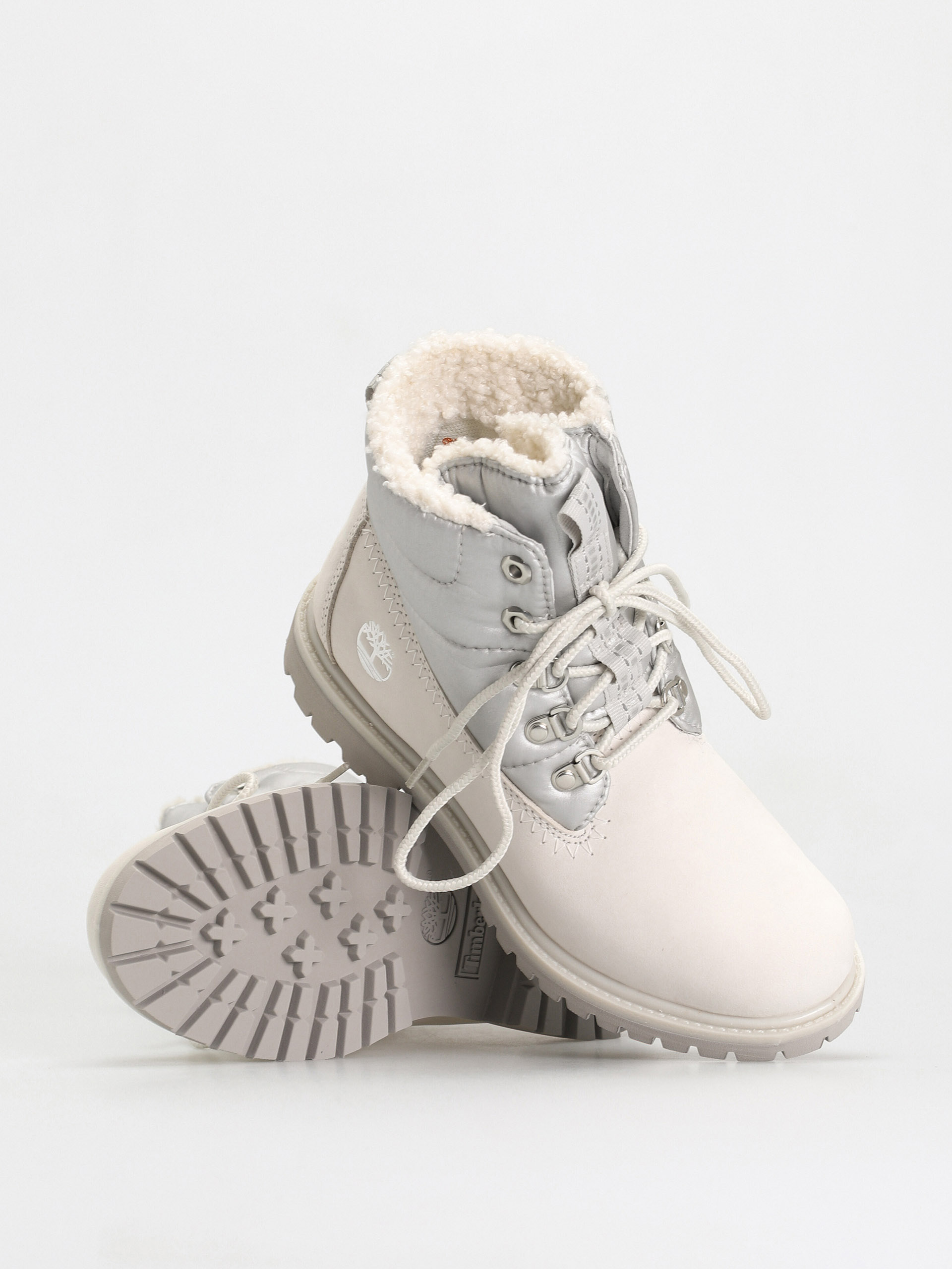Timberland 6 Prem Puffer Bt Wp Cipők Wmn (white nubuck/silver)