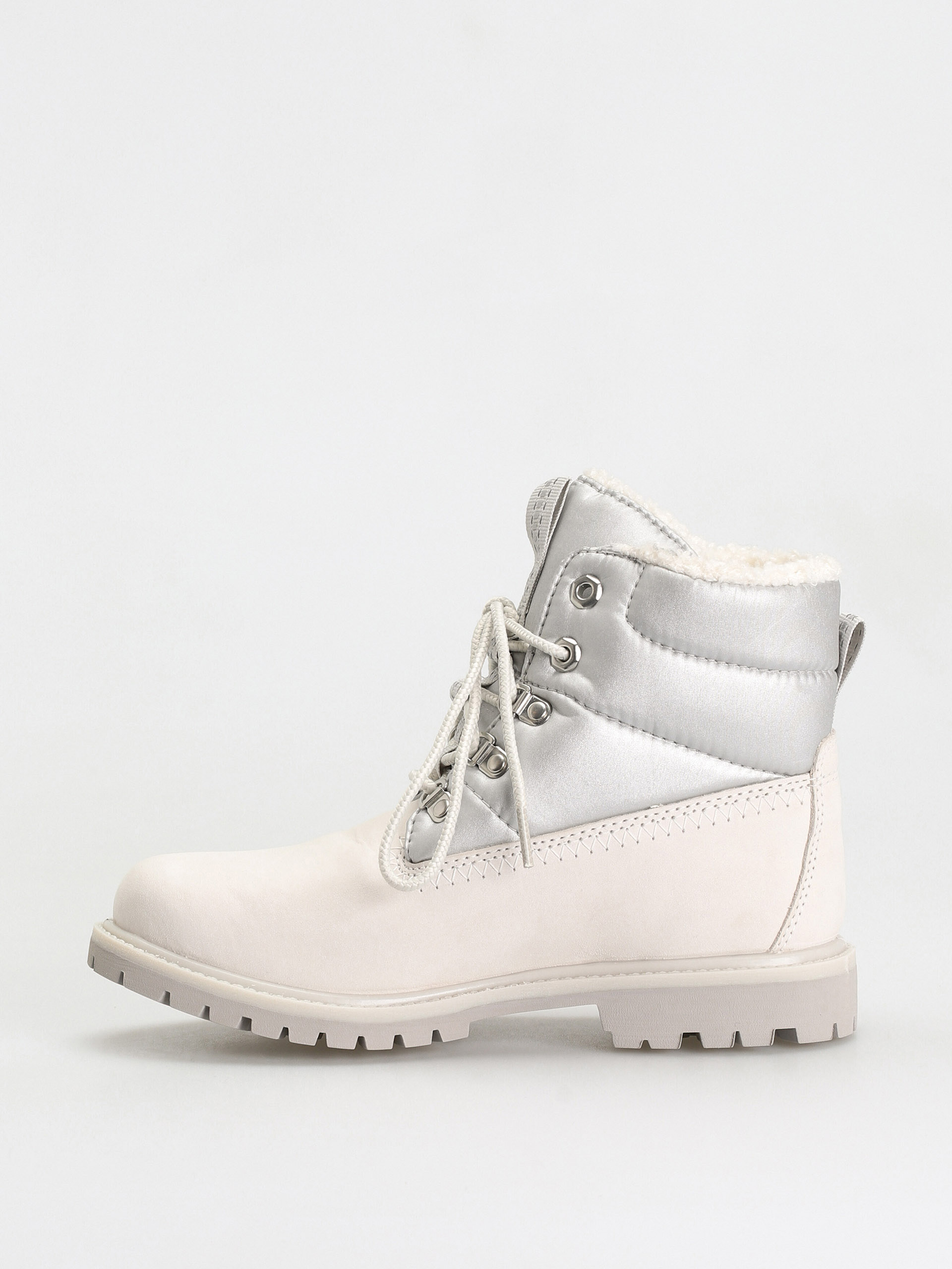 Timberland 6 Prem Puffer Bt Wp Cipők Wmn (white nubuck/silver)