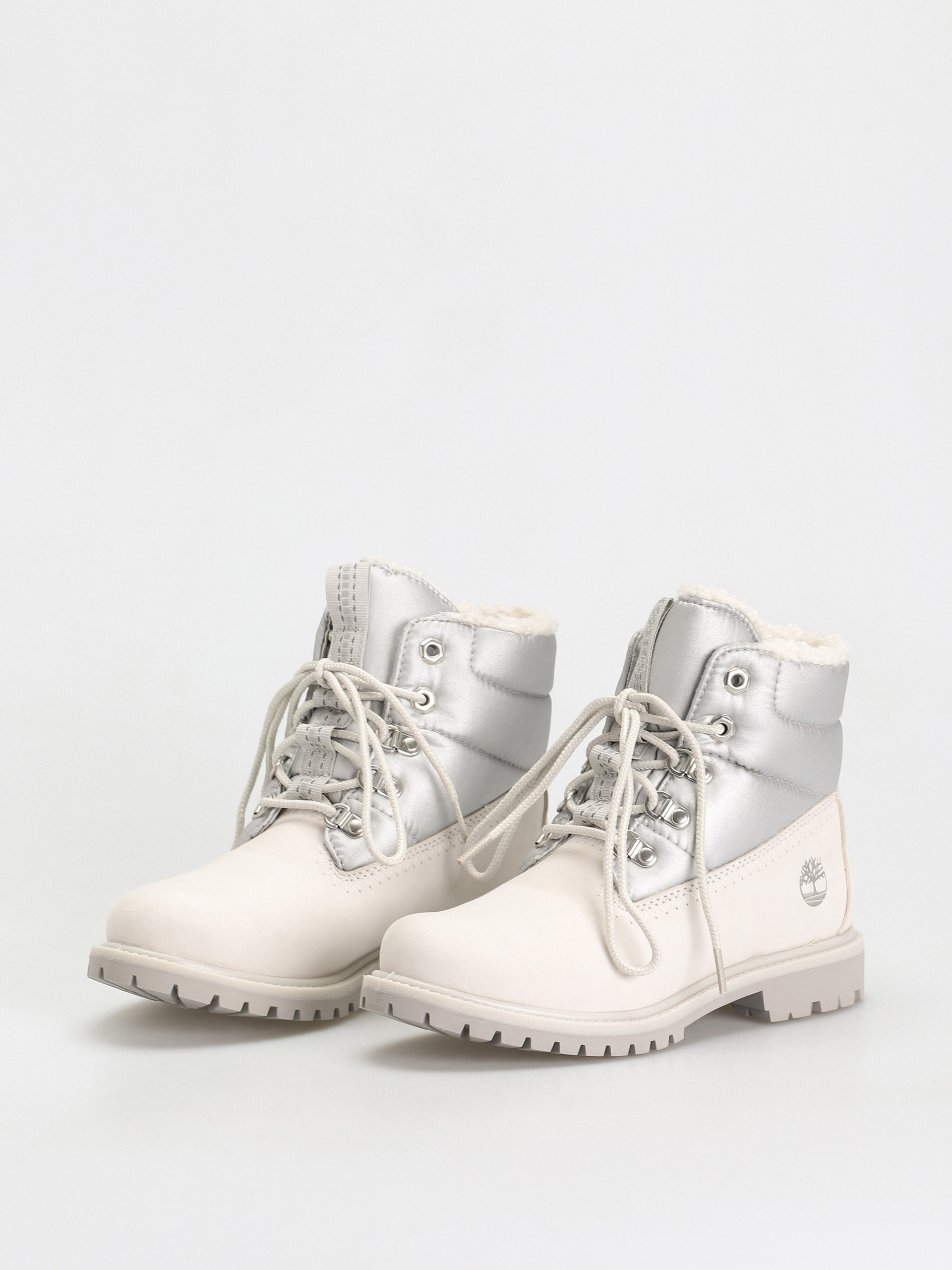 Timberland 6 Prem Puffer Bt Wp Cipők Wmn (white nubuck/silver)