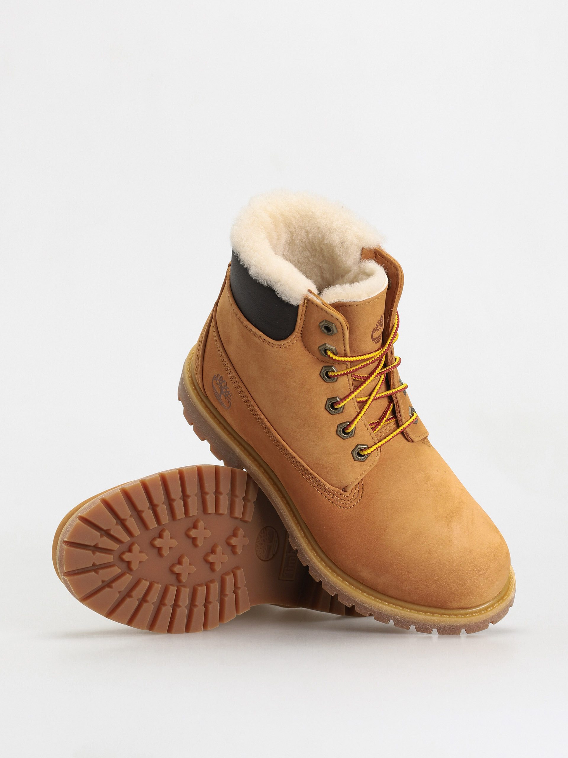 Timberland 6In Premium Shearling Cipők Wmn (wheat nubuck)