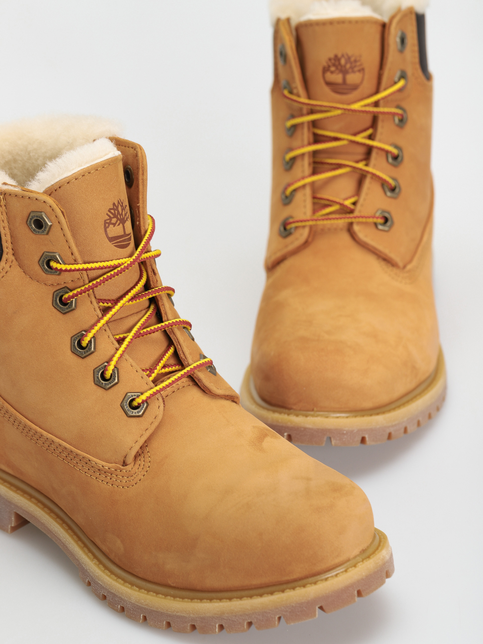 Timberland 6In Premium Shearling Cipők Wmn (wheat nubuck)