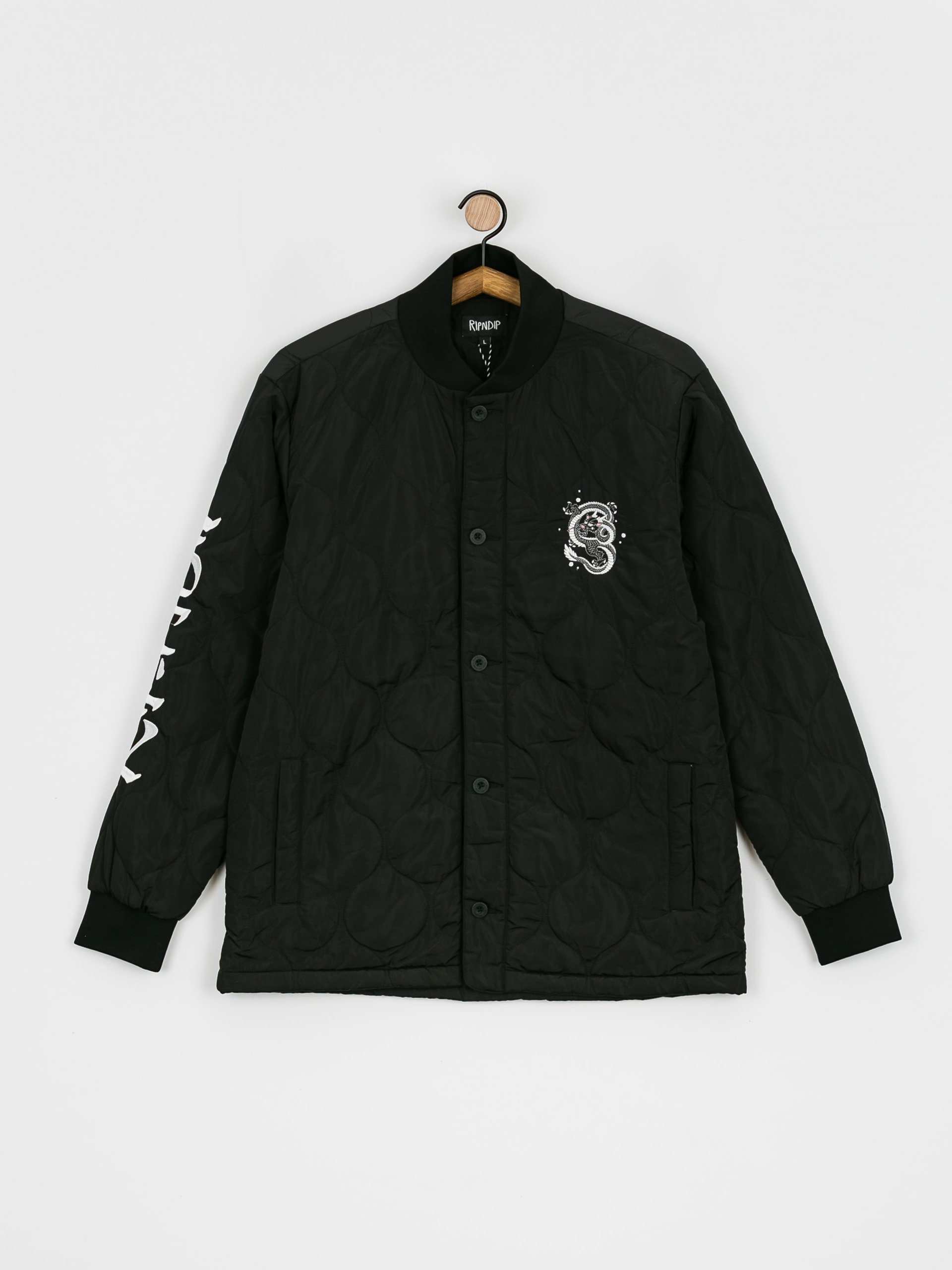RipNDip Mystic Jerm Quilted Bomber Dzseki (black)