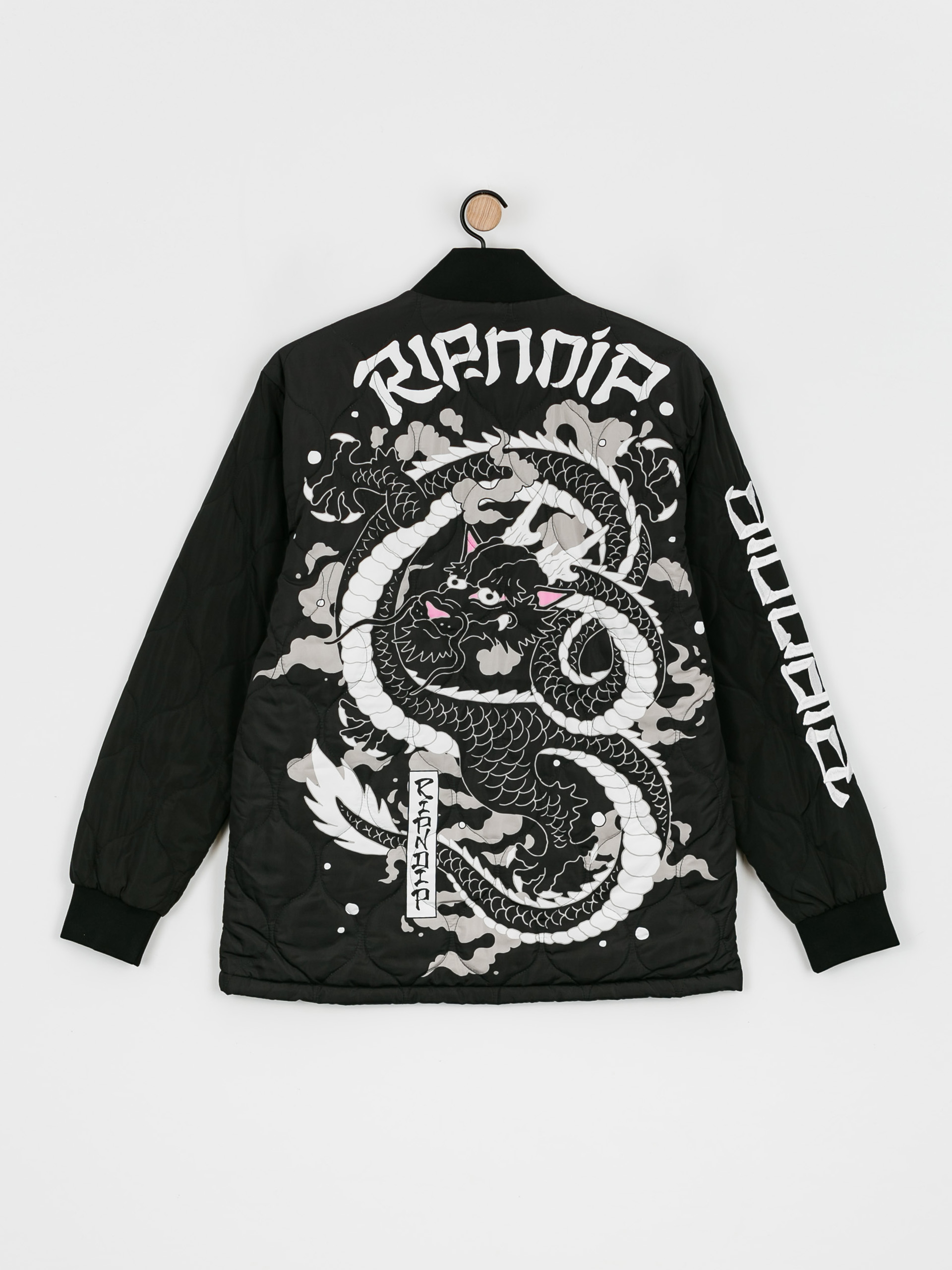RipNDip Mystic Jerm Quilted Bomber Dzseki (black)