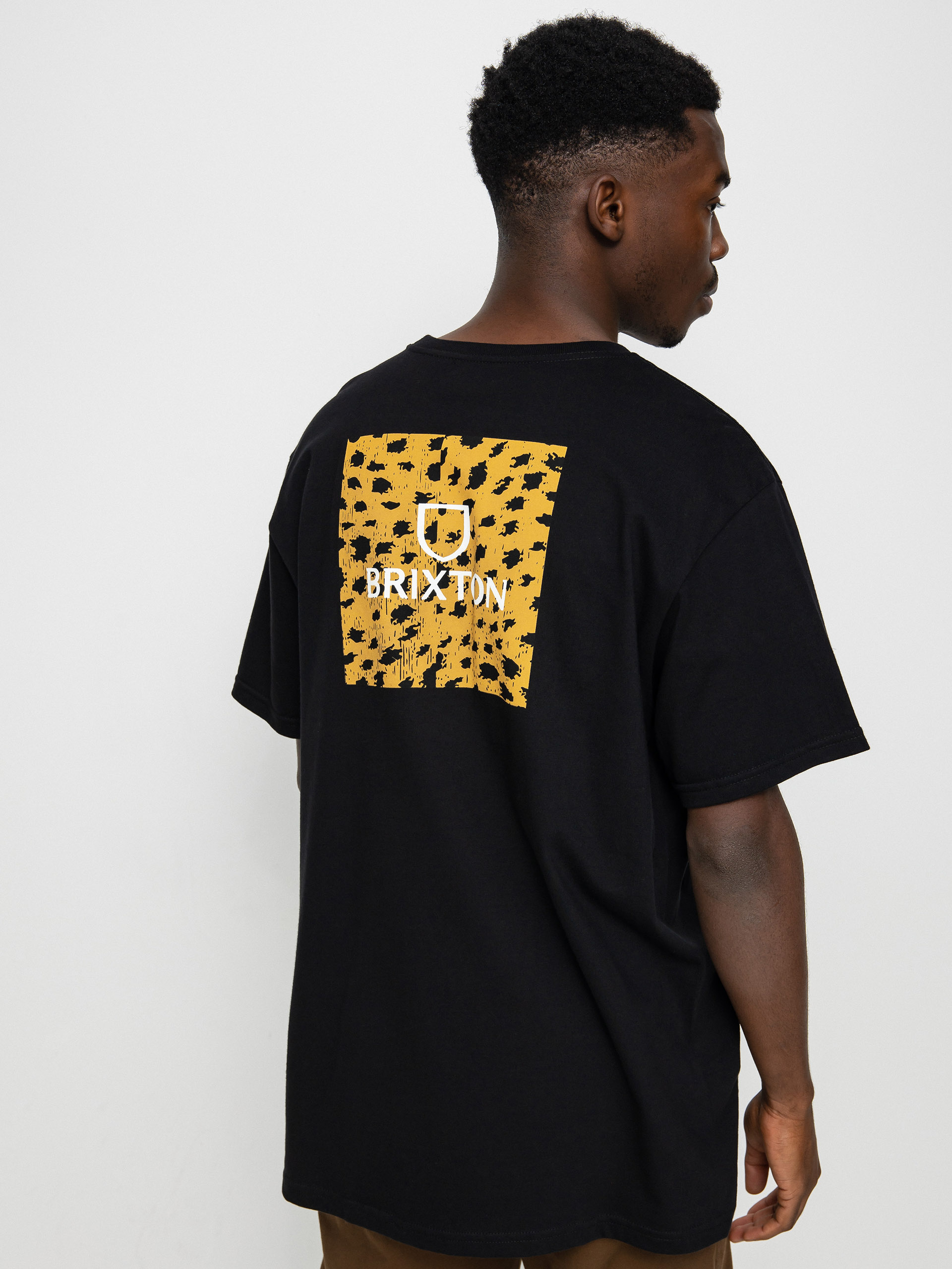 Brixton Alpha Square Póló (black/cheetah)