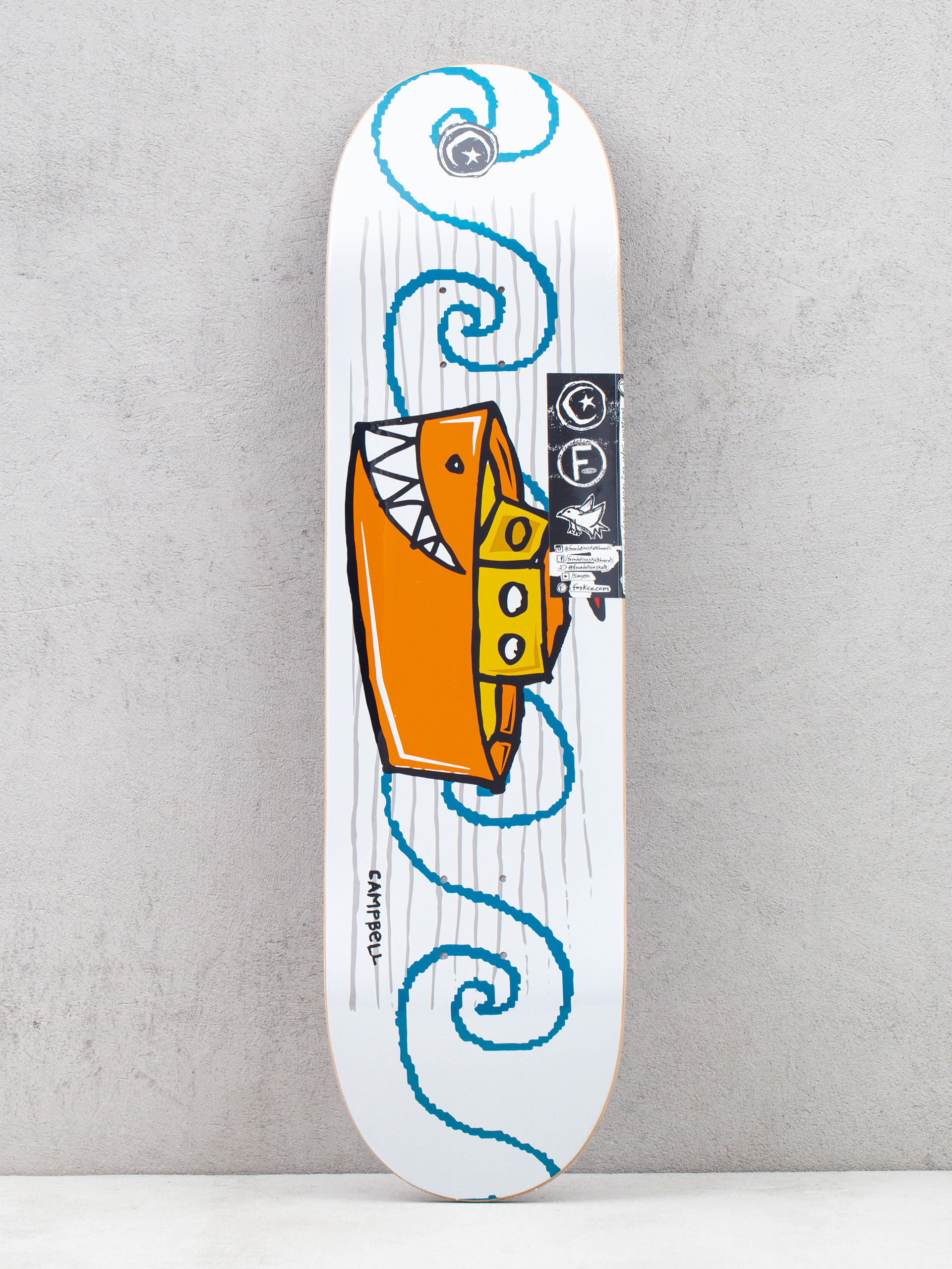 Foundation Aidan Boat Gördeszka lap (white)