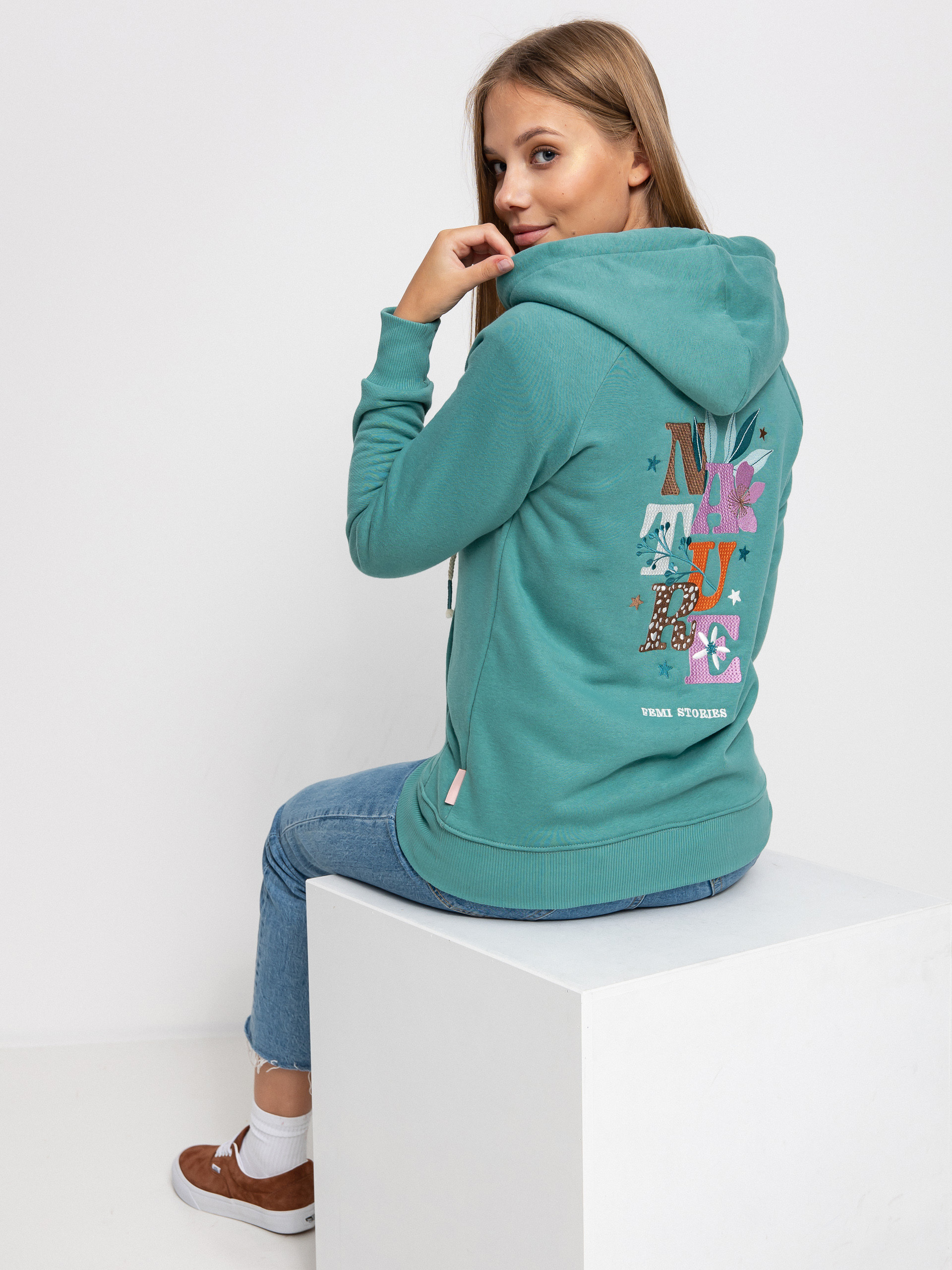 Femi Stories Ini ZHD Kapucnis pulóver Wmn (demr)