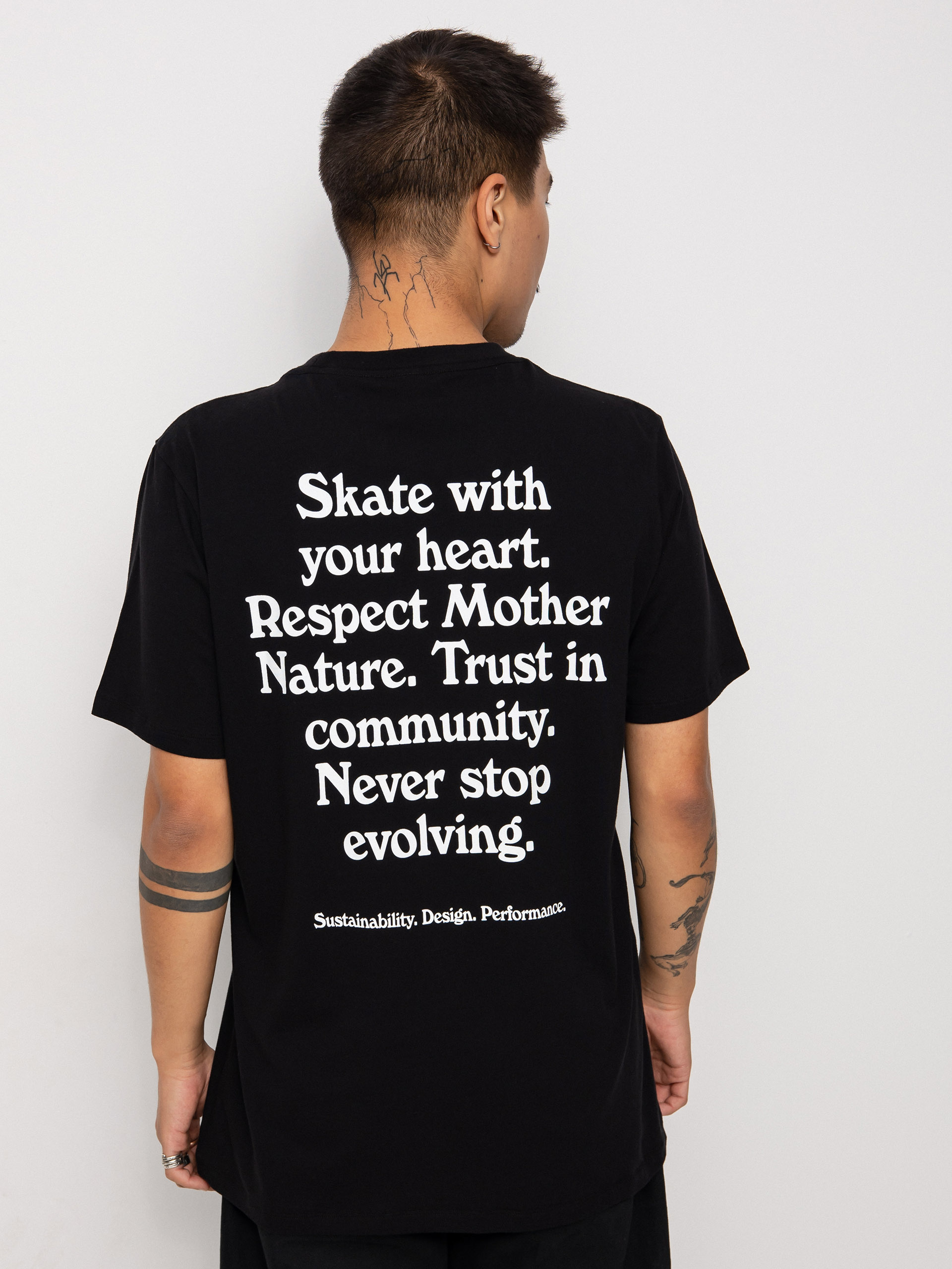 Cariuma Skate with your Heart Ujjatlan felső (black)